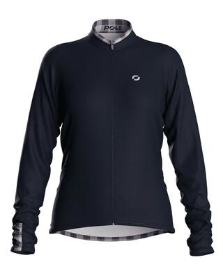 Fietsshirt met lange mouwen dames - emilia vichy