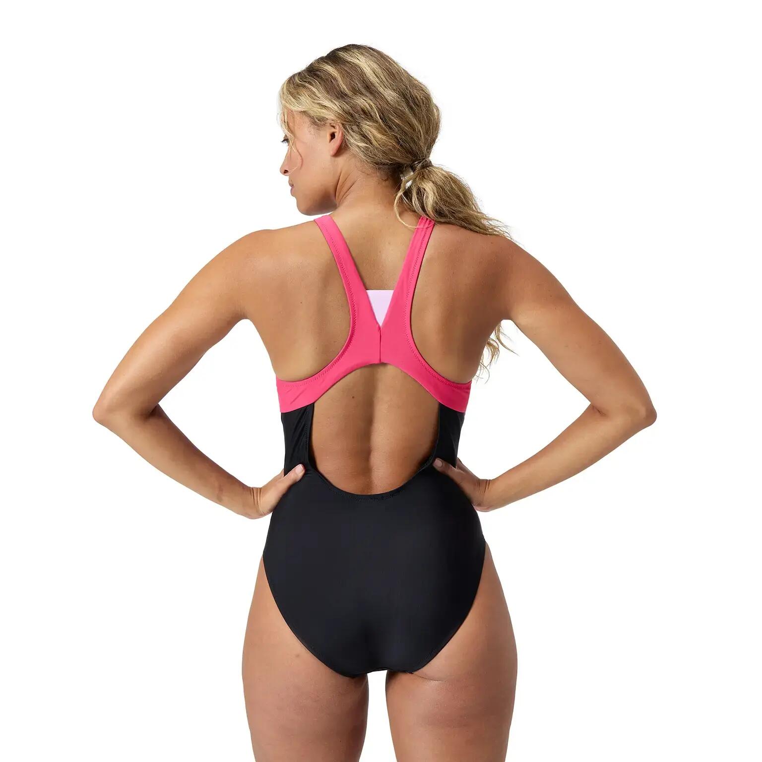 Ženský jednodílný zipový plavky Speedo Colorblock 5/7