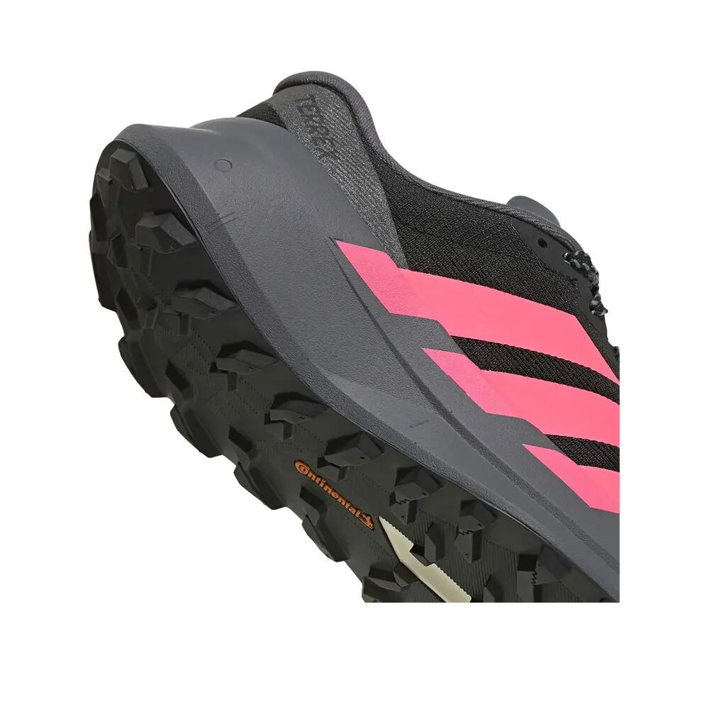 adidas Terrex Agravic SL Trail Shoes Black/Solar Turbo/Aurora Onix 8/9