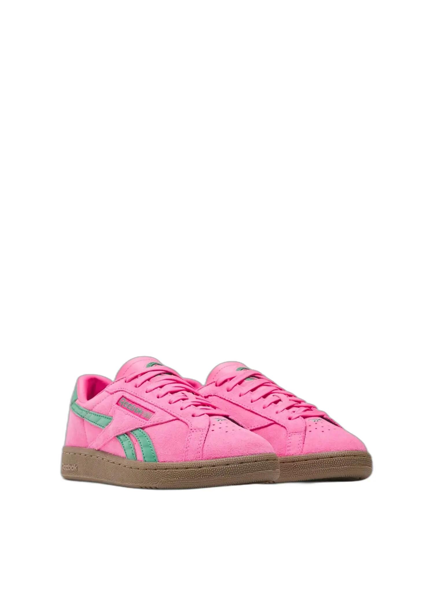 Reebok Club C Grounds UK dámske tenisky, semišový zvršok, fuchsiový farebný blok 2/5