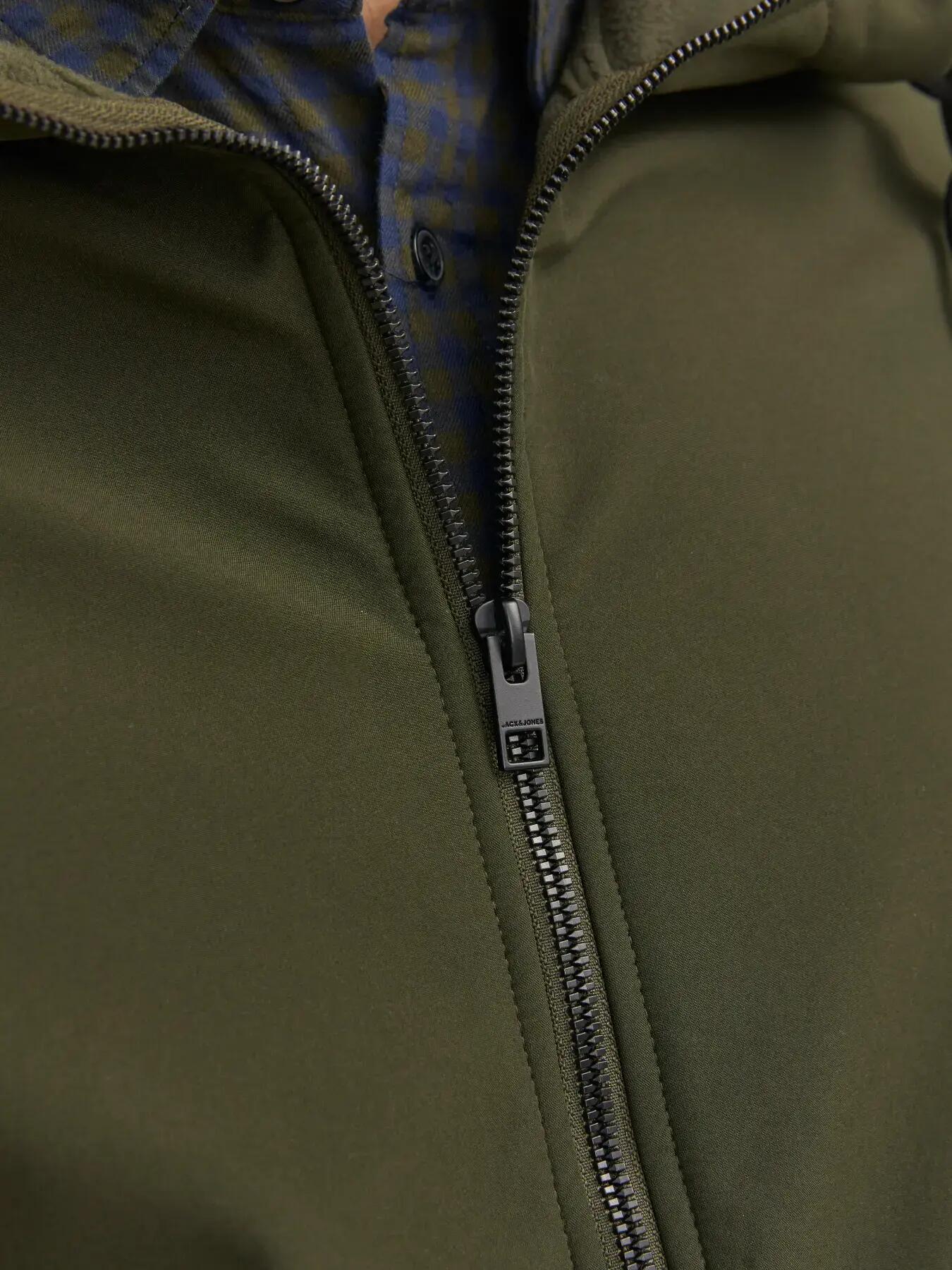Herren Jacke Basic Dunkelgrün 7/7