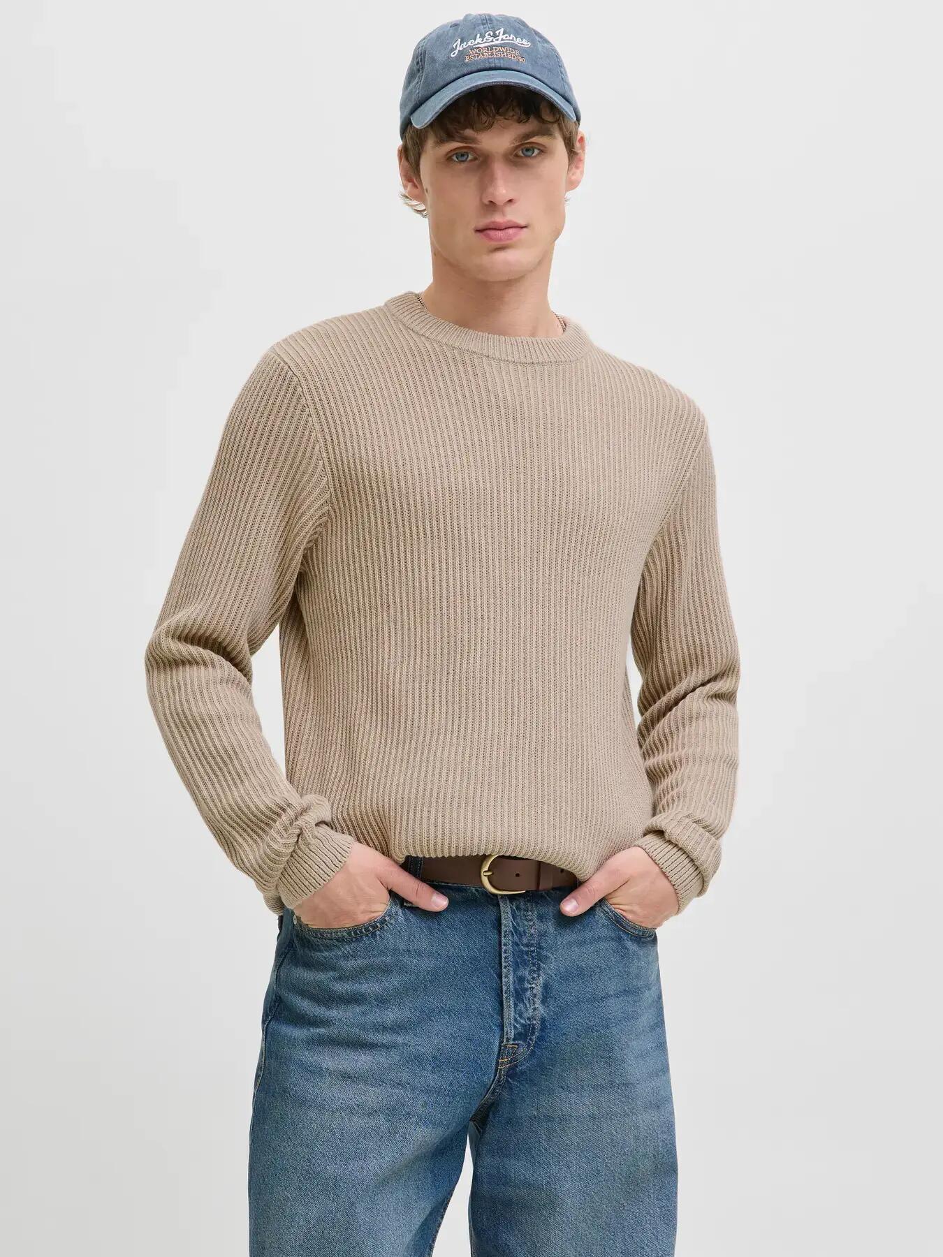 Hombre Jersey Regular Fit Dover Gris claro 3/7