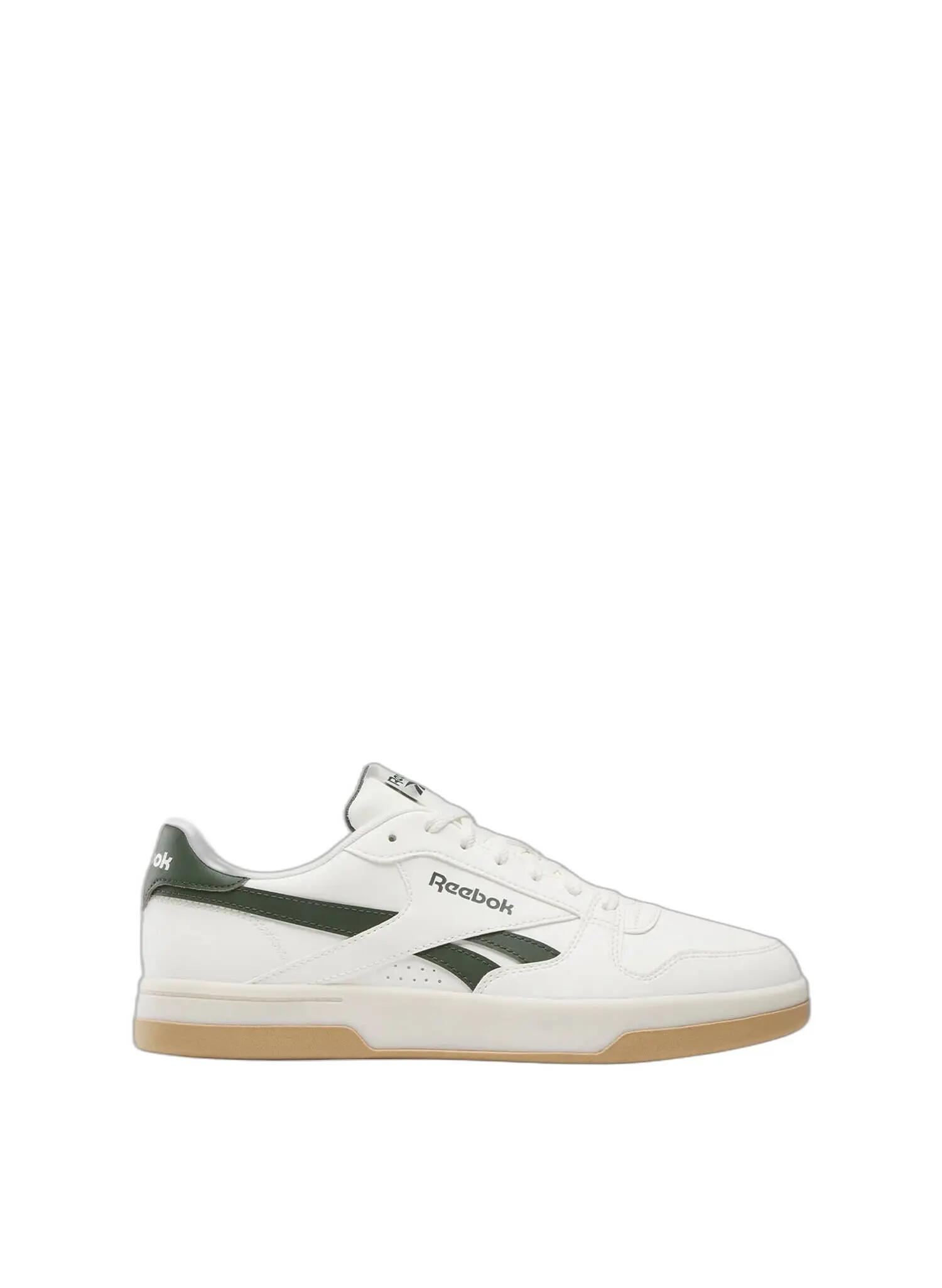 REEBOK Prime Set unisex kožené tenisky s farebnými panelmi, so šnurovaním, biele 1/3