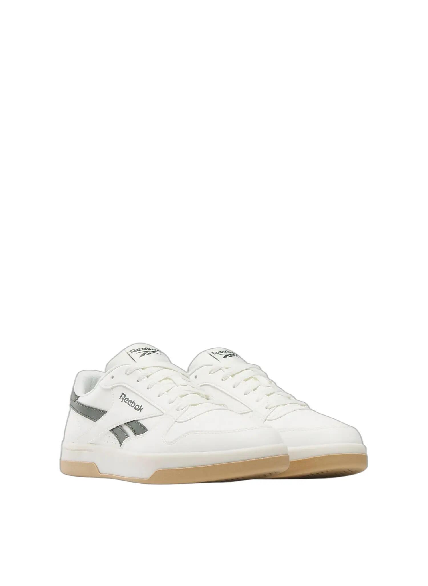 REEBOK Prime Set unisex kožené tenisky s farebnými panelmi, so šnurovaním, biele 2/3