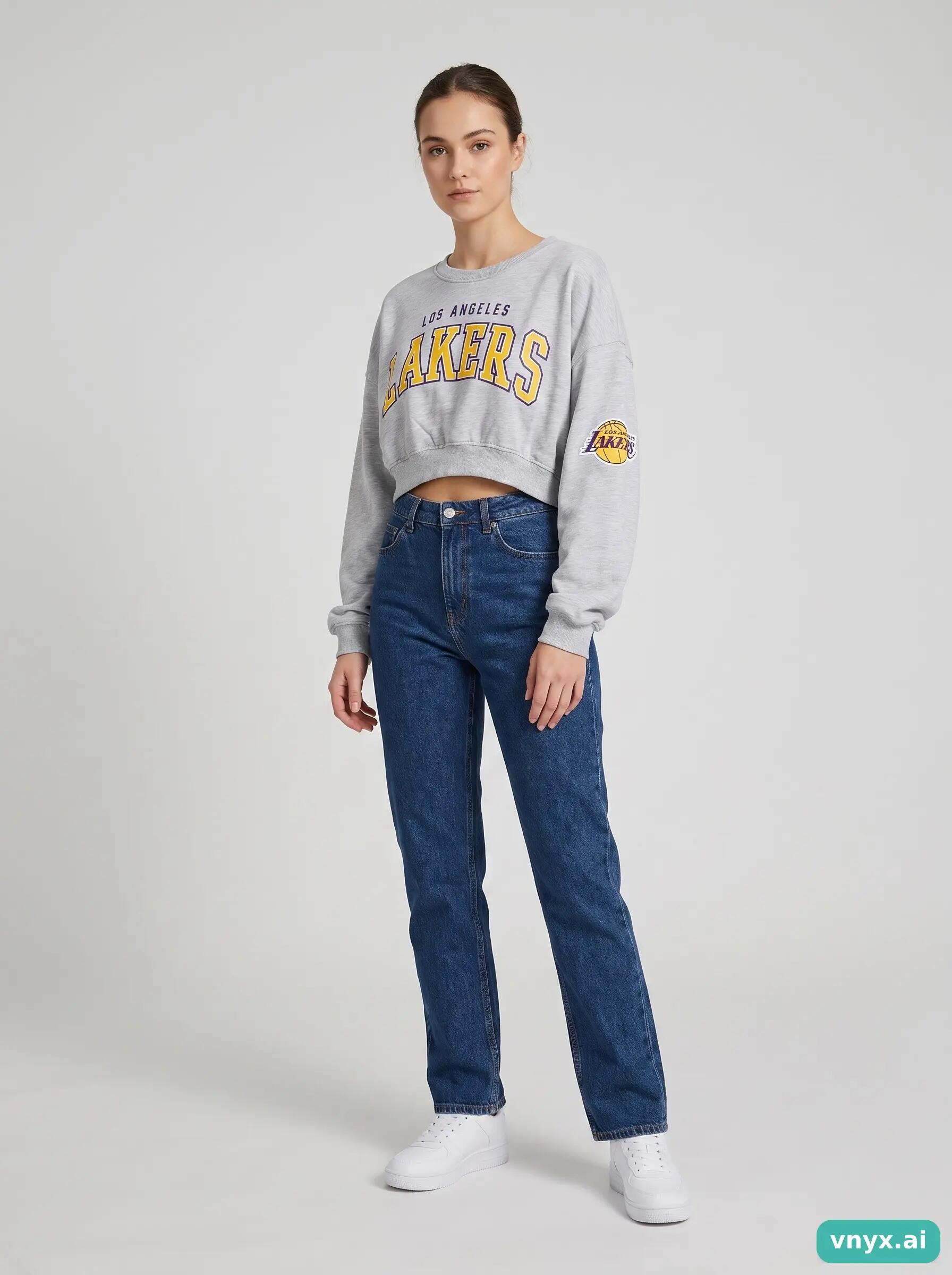 Second Life - Vintage NBA Light Grey Sweatshirt Women L 3/6