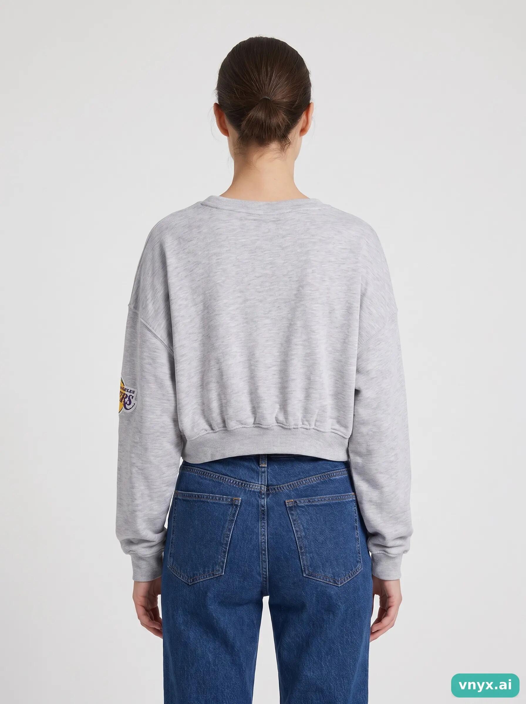 Second Life - Vintage NBA Light Grey Sweatshirt Women L 2/6