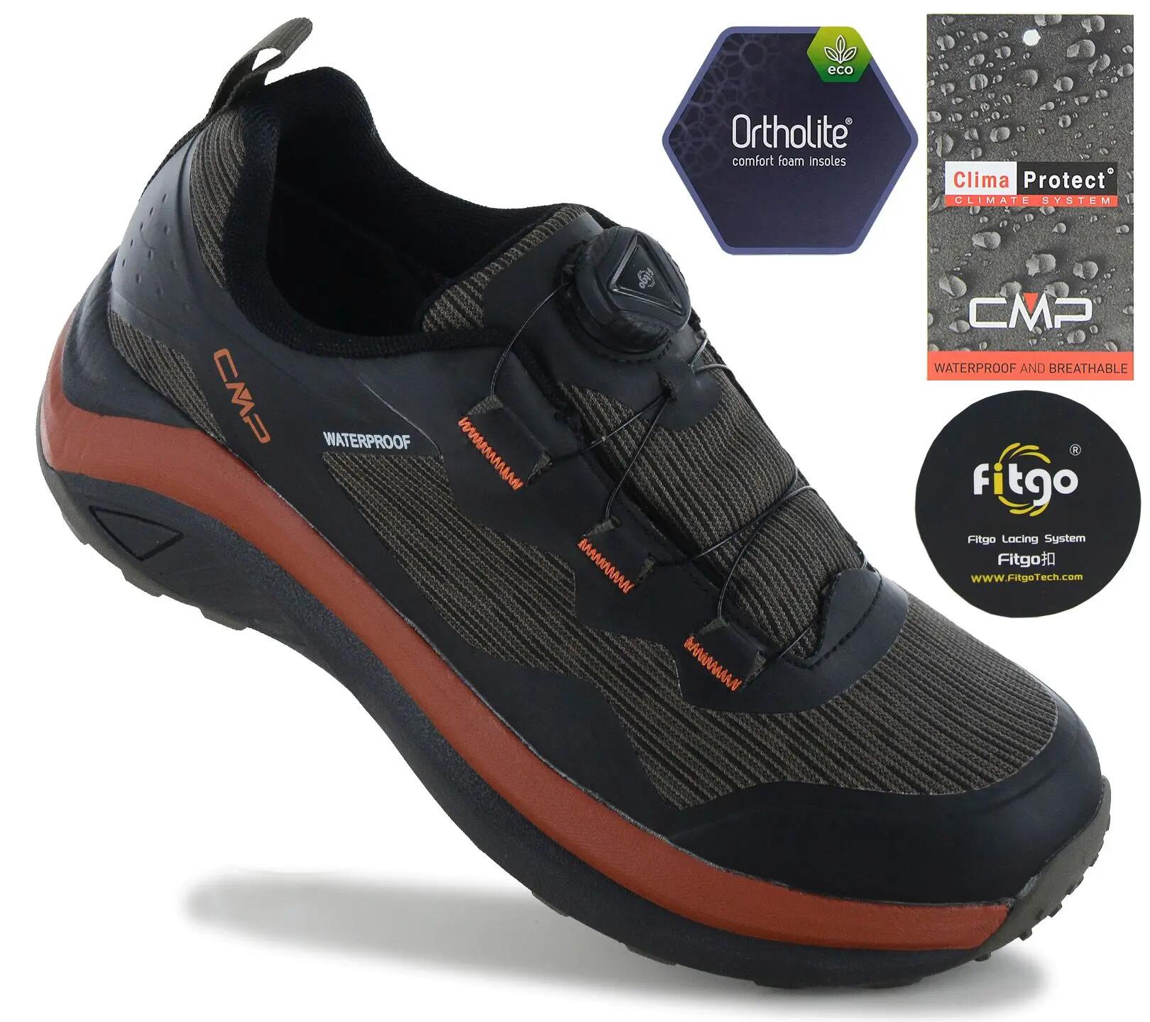 Pánske - Cmp Dyonisus Low Fitgo Wp Hiking Shoes - 3q25967-58es - Schwarz 2/6