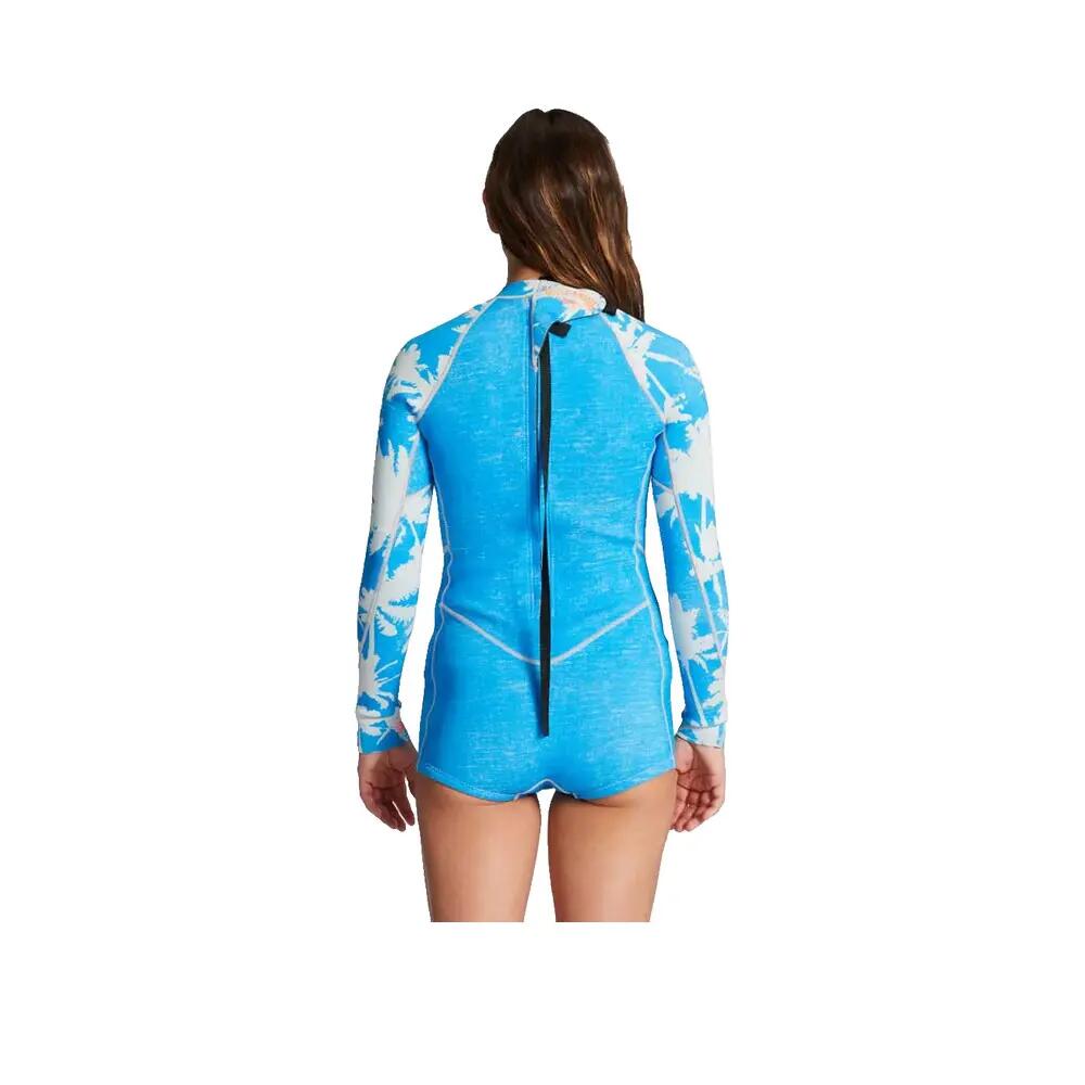 Fato de banho Billabong Spring Fever mulher 2/2 mm Azul Hawaii 2/5
