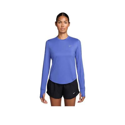 T-shirt de course nike swift dri-fit uv dames zwart/blauw