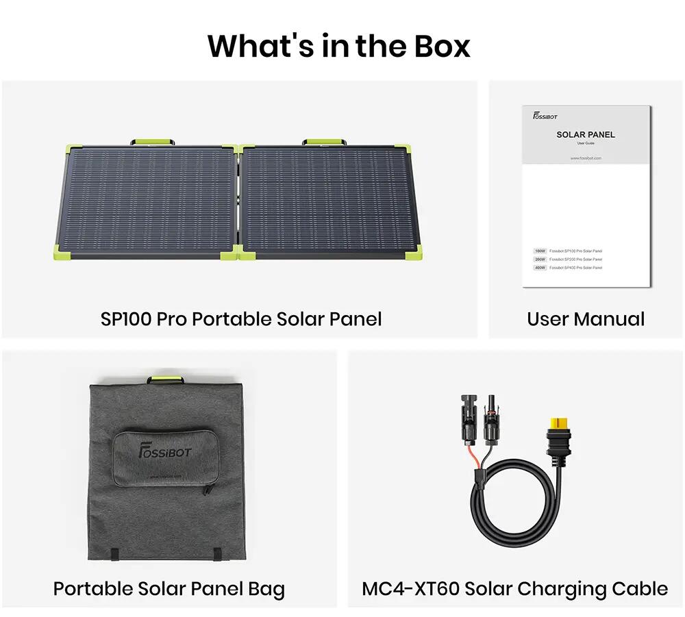 FOSSiBOT SP100 Pro bifaziales tragbares Solarmodul 5/5