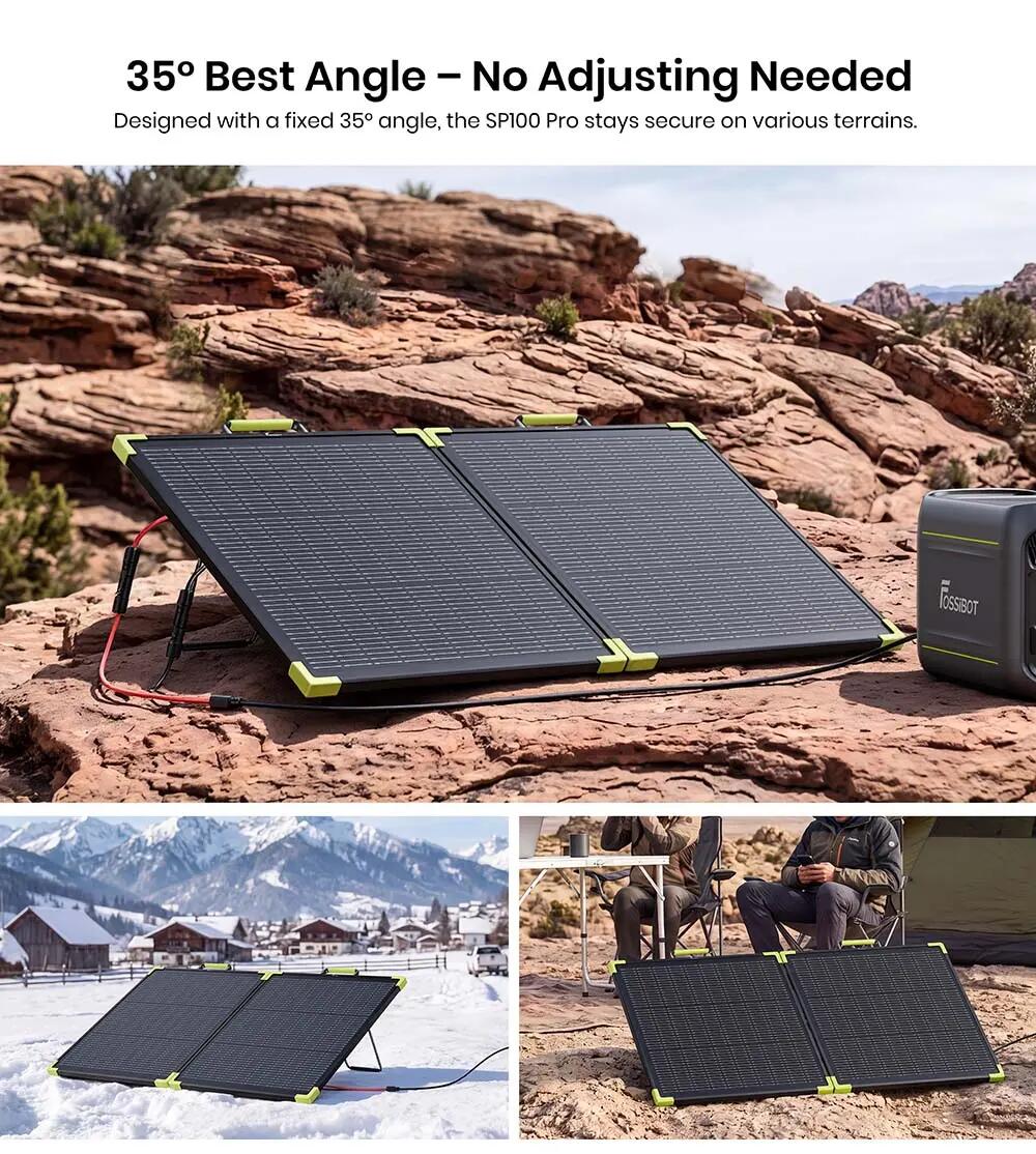 FOSSiBOT SP100 Pro bifaziales tragbares Solarmodul 3/5