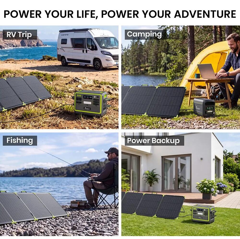 FOSSiBOT SP200 Pro bifaziales tragbares Solarmodul 7/8