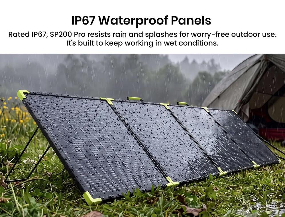 FOSSiBOT SP200 Pro bifaziales tragbares Solarmodul 6/8