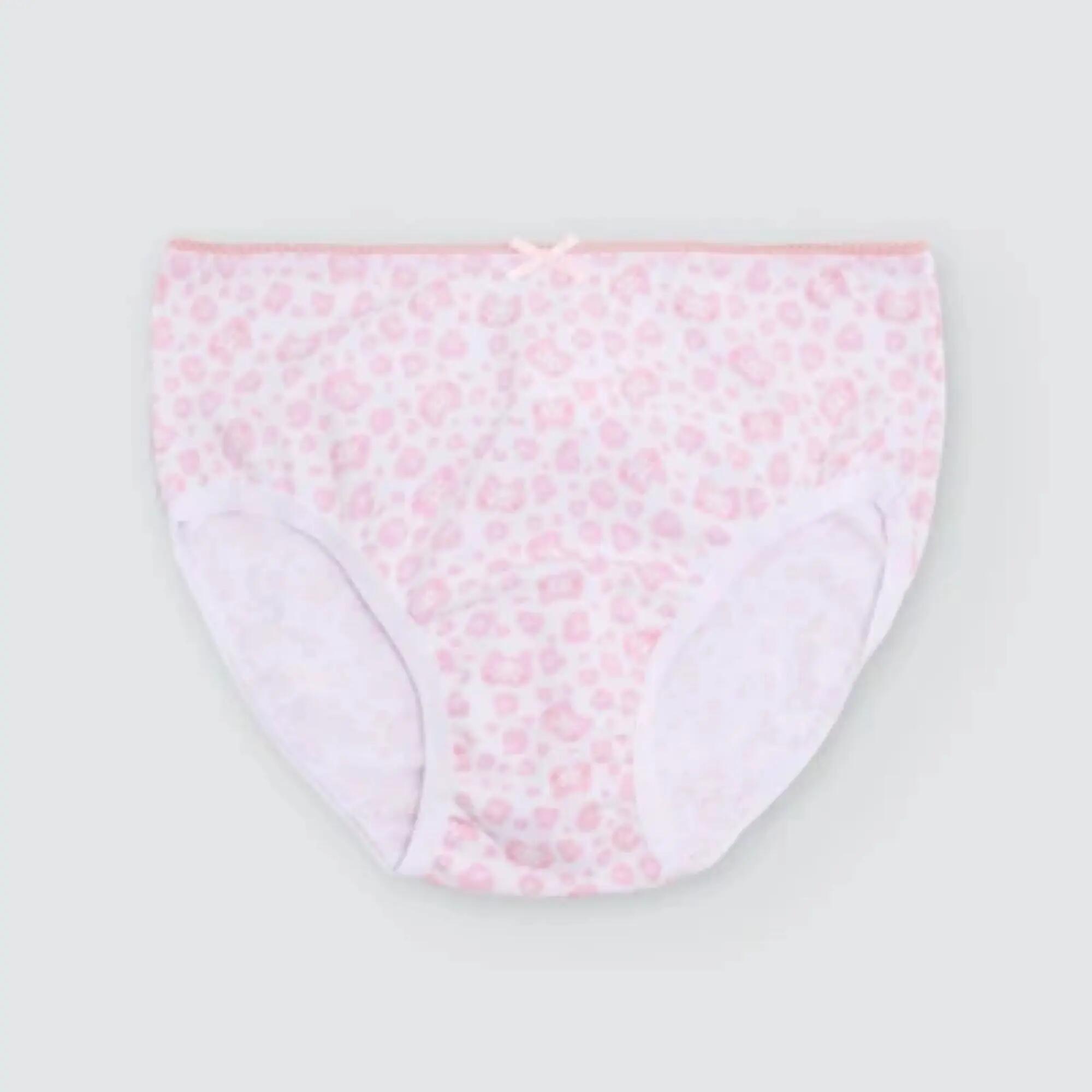 Pack de 2 cuecas de menina em algodão com estampado de gatinhos 5/5