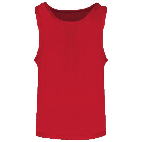 Chasuble en filet léger multisports enfant - Sporty Red - 10/14 ans