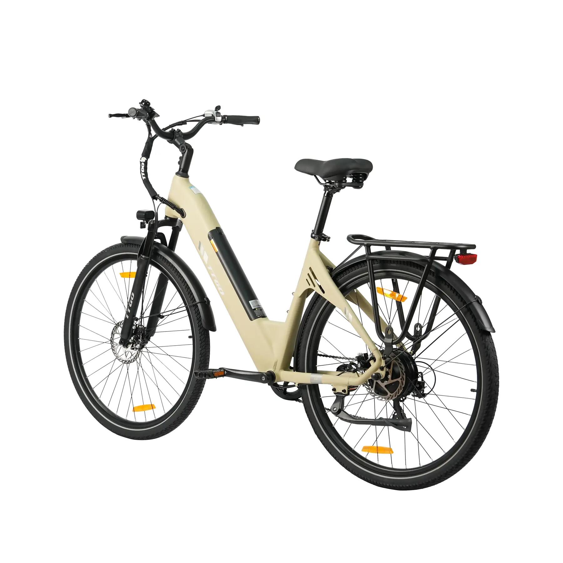 Mestský elektrobicykel pre dospelých TTGO C3SE batéria 36V 18Ah motor 250W 7/15