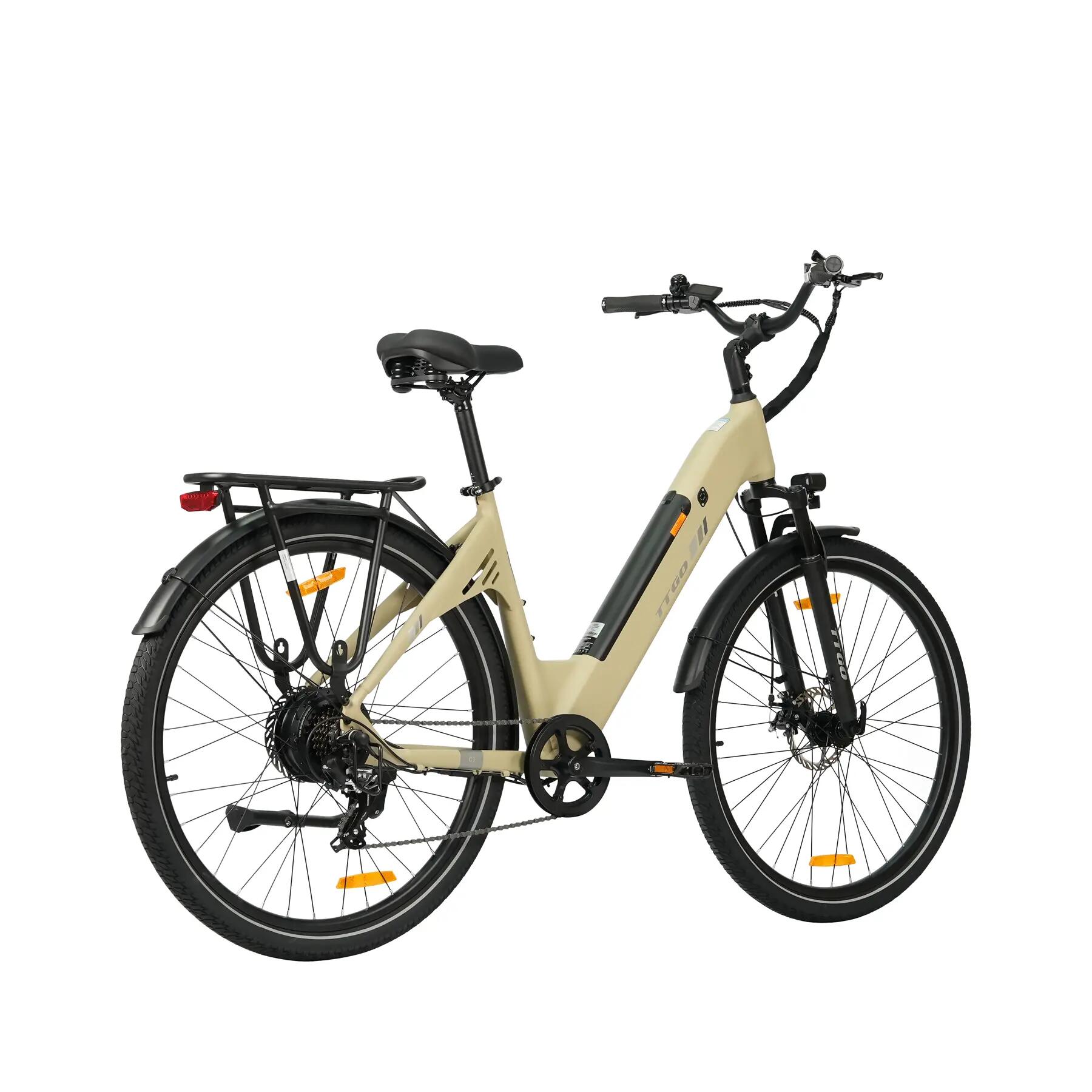 Mestský elektrobicykel pre dospelých TTGO C3SE batéria 36V 18Ah motor 250W 6/15