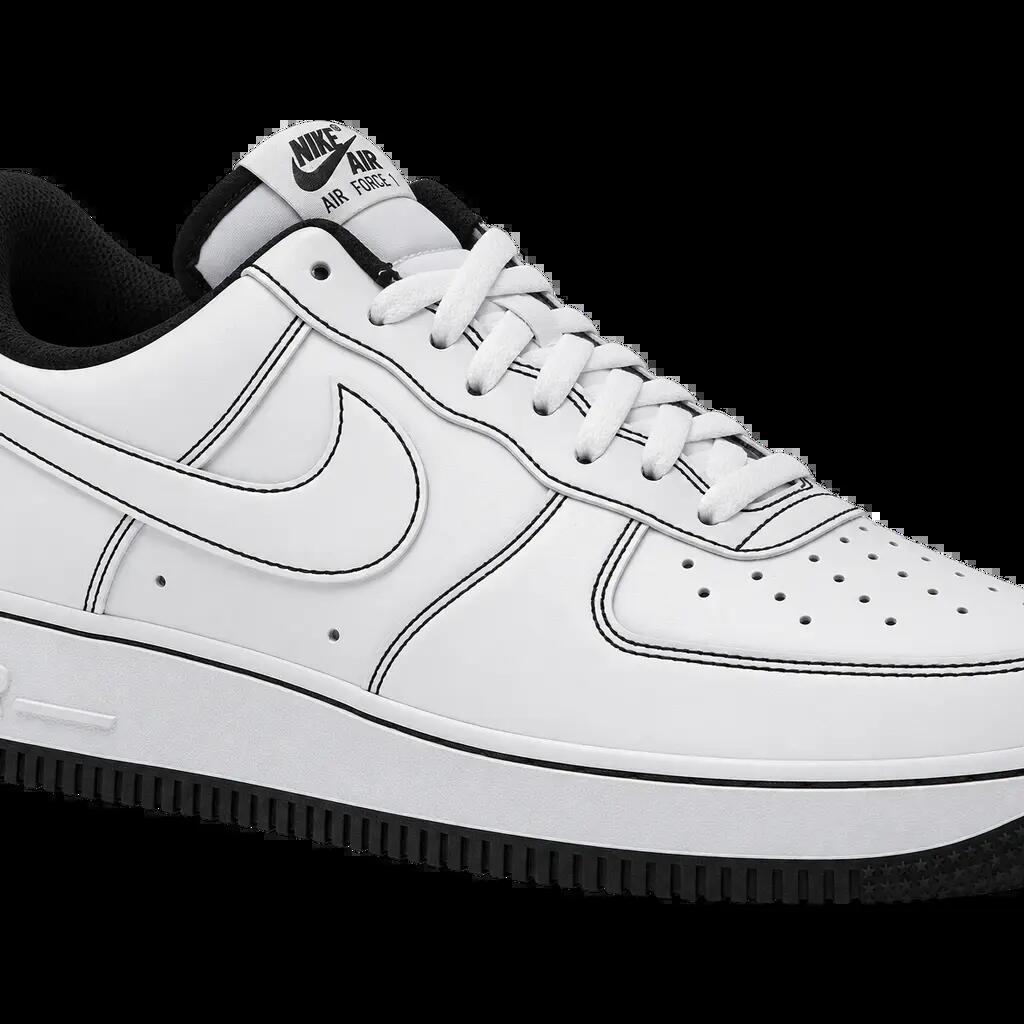 Herren - Sneaker - Low-Top, schlicht - Air Force 1 '07 - Weiß-Schwarz-Weiß