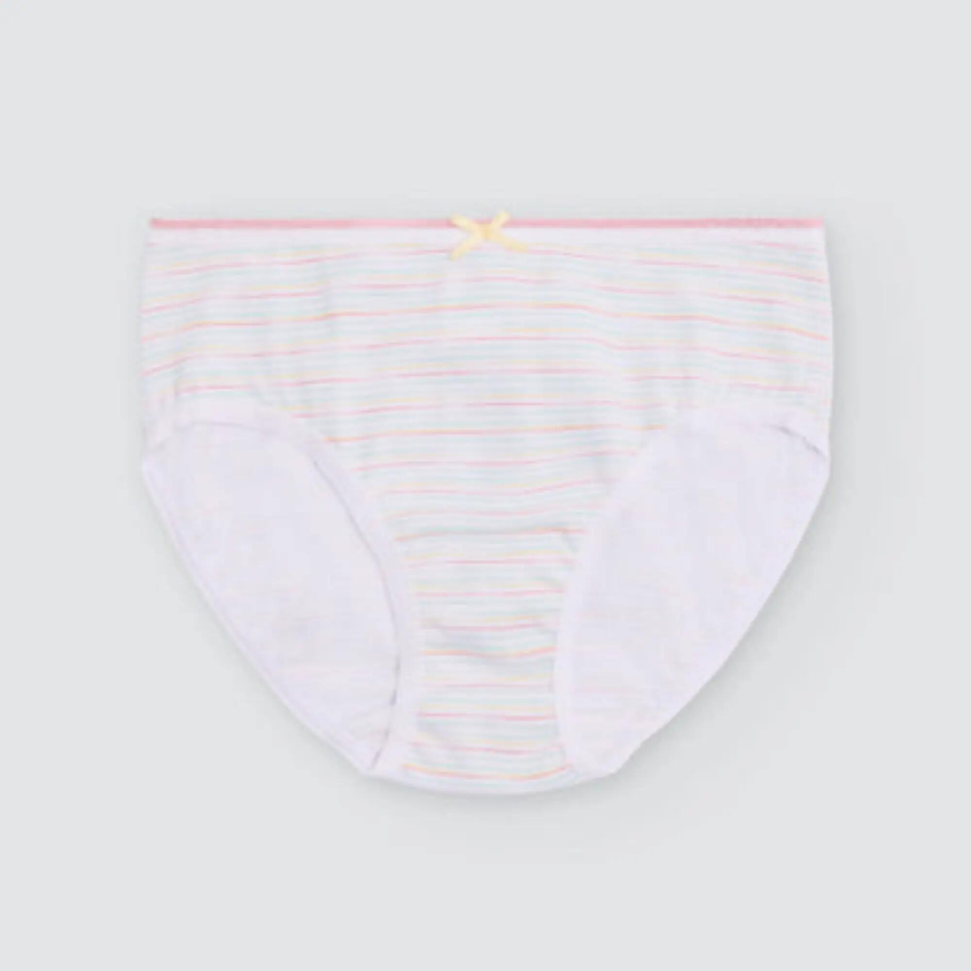 Pack de 2 cuecas de menina em algodão com estampado de riscas e cisne 2/4