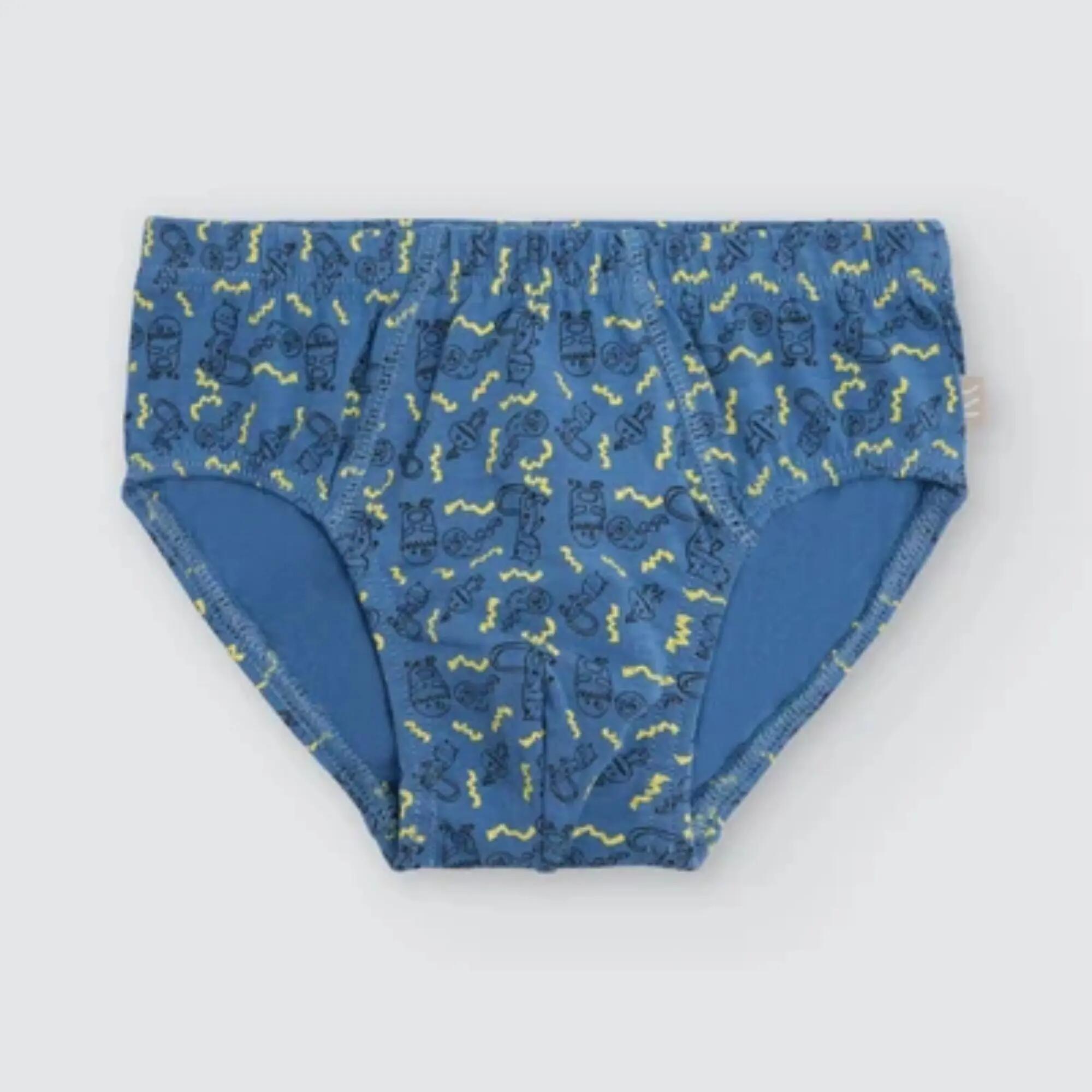 Pack de 2 slips de menino em algodão com estampado de monstros 4/4