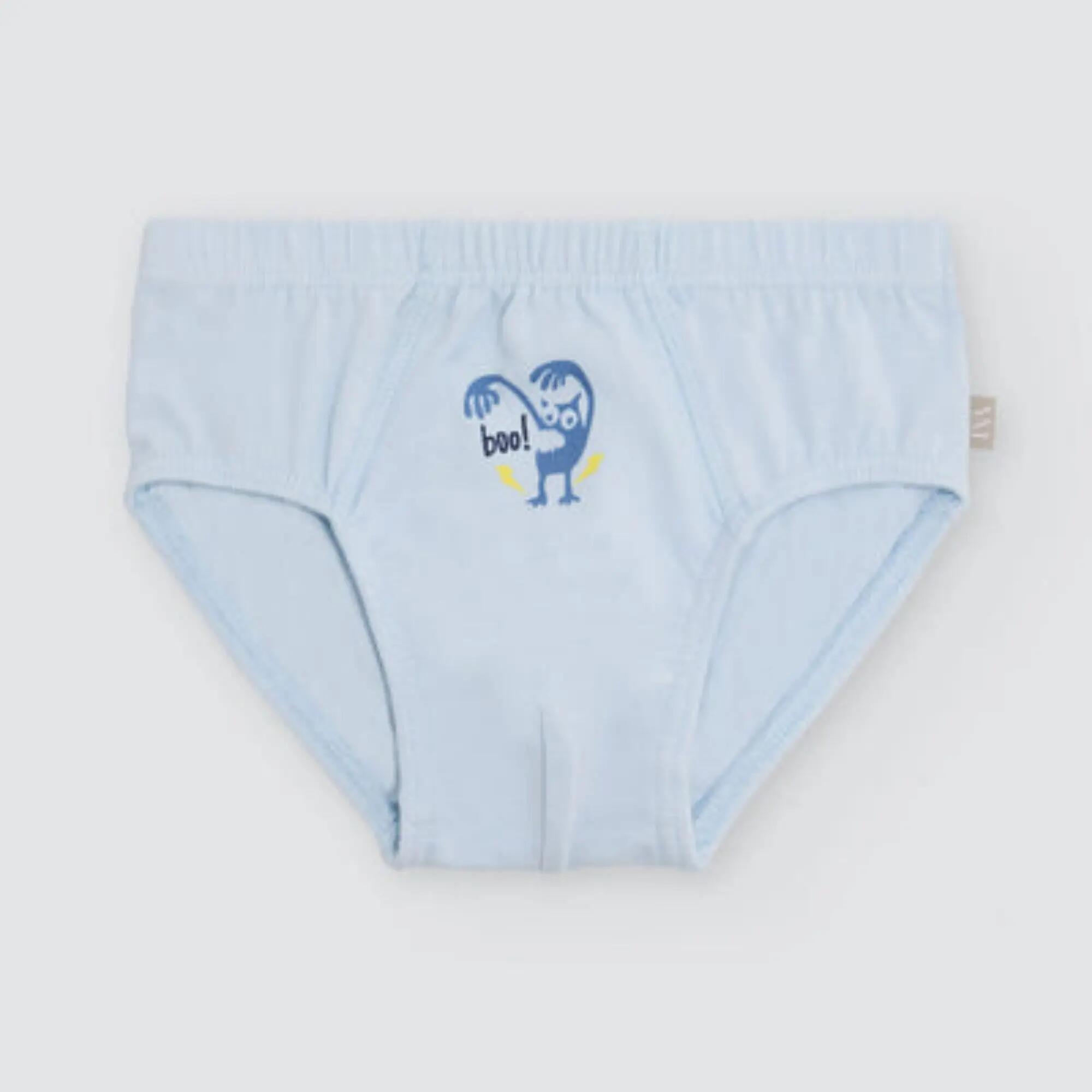 Pack de 2 slips de menino em algodão com estampado de monstros 3/4