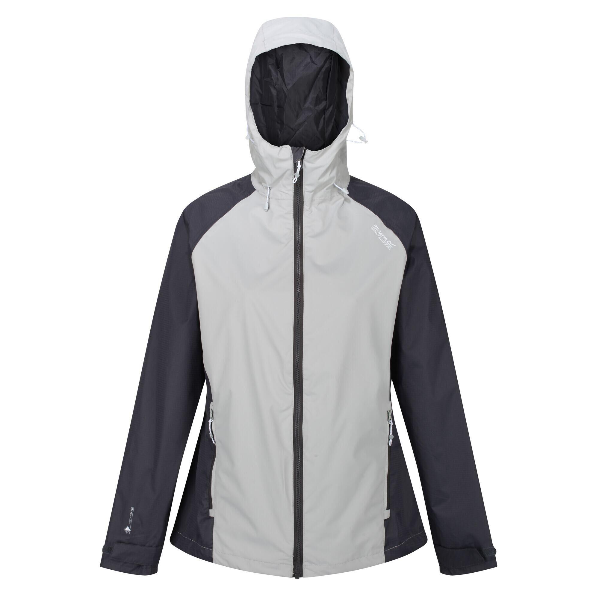 REGATTA Womens/Ladies Atten Waterproof Shell Jacket (Light Steel/Seal Grey)