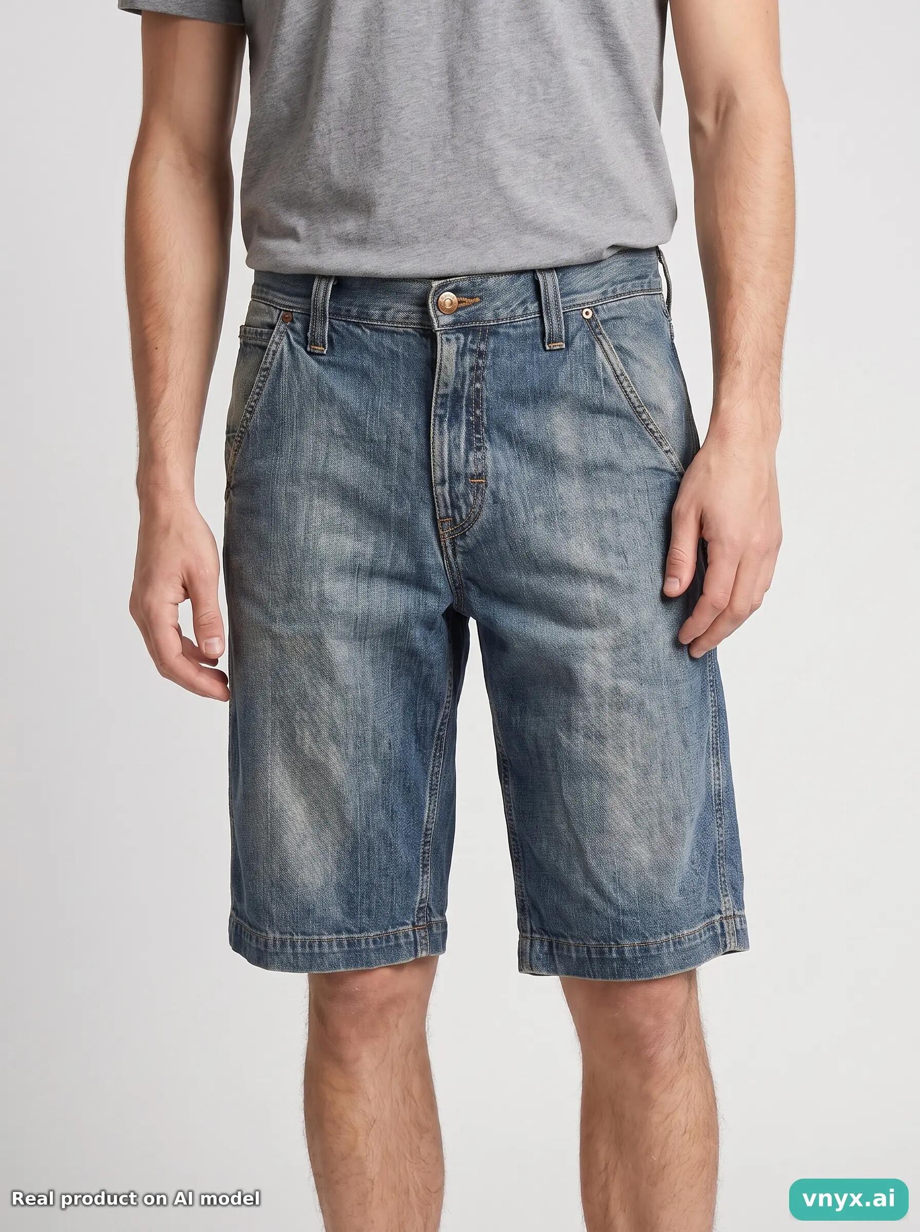 Second Life - Vintage Carhartt Faded Blue Shorts Men W36 5/6