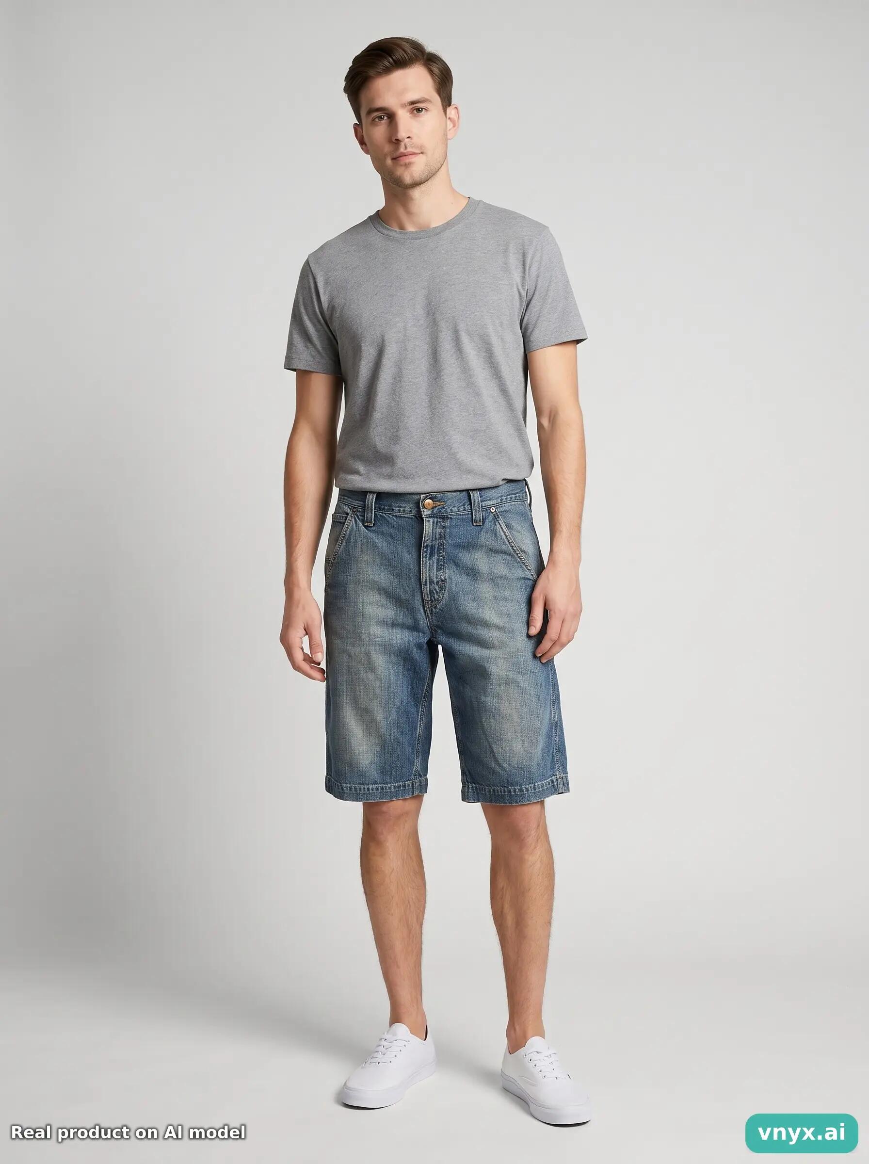 Second Life - Vintage Carhartt Faded Blue Shorts Men W36 3/6