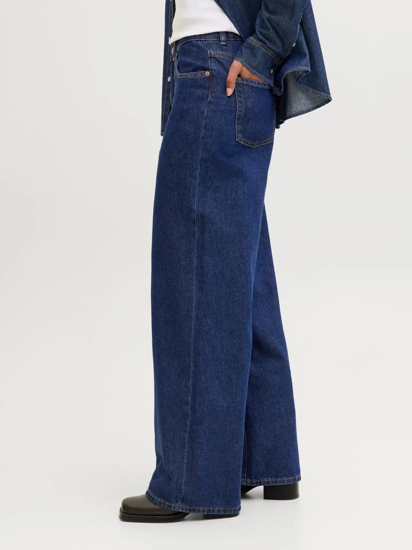 Damen Jeans Relaxed Fit Tokyo Wide L32 Dunkelblau 9/9