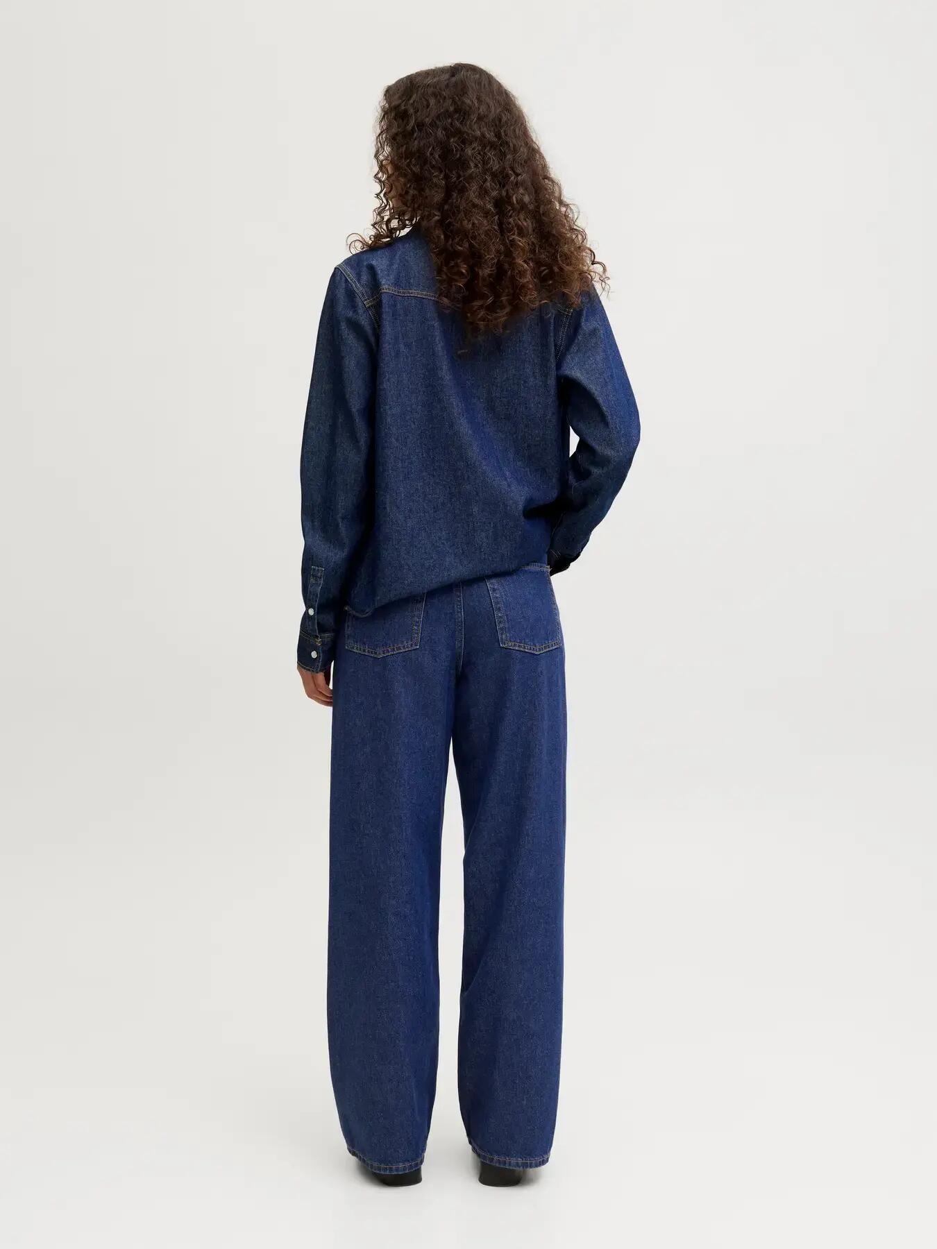 Damen Jeans Relaxed Fit Tokyo Wide L32 Dunkelblau 5/9