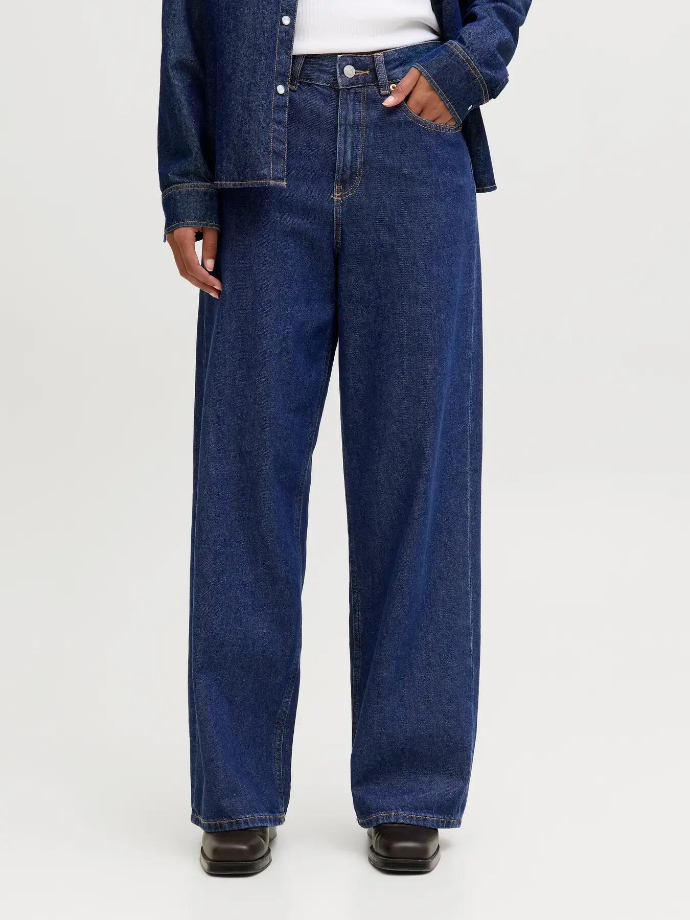 Damen Jeans Relaxed Fit Tokyo Wide L32 Dunkelblau 4/9