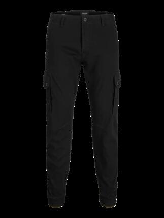 Herren Cargohose Tapered Fit Paul Warner 111 L30 Schwarz
