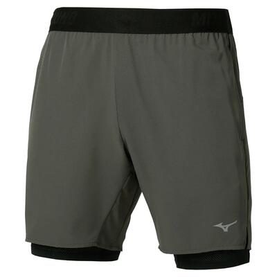 2 in 1 shorts mizuno core 7.5 inches