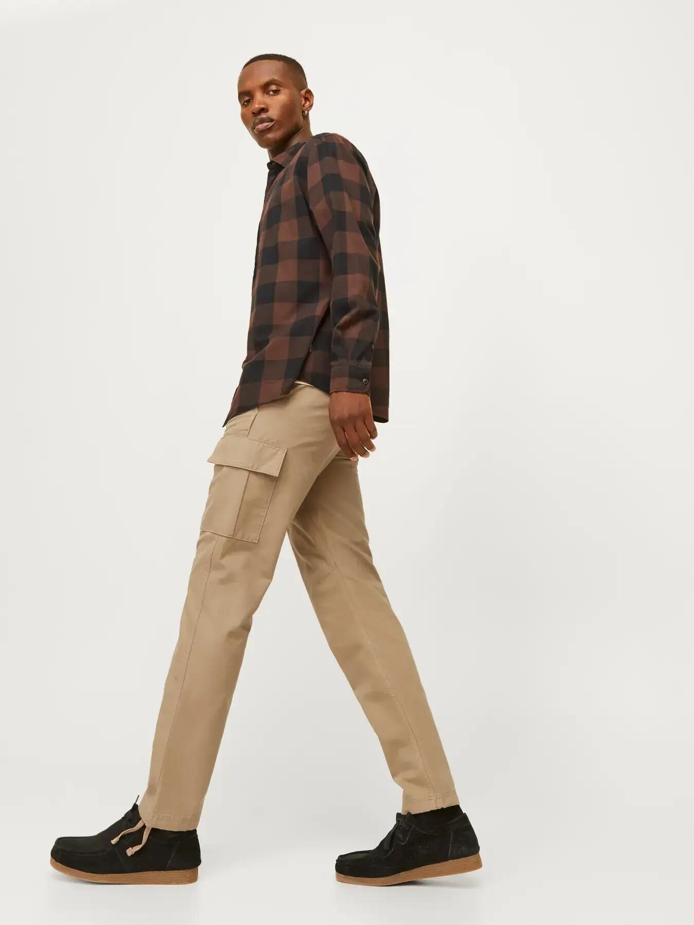 Hombre Pantalón cargo Relaxed Fit Kane Barkley L34 Camel 8/8
