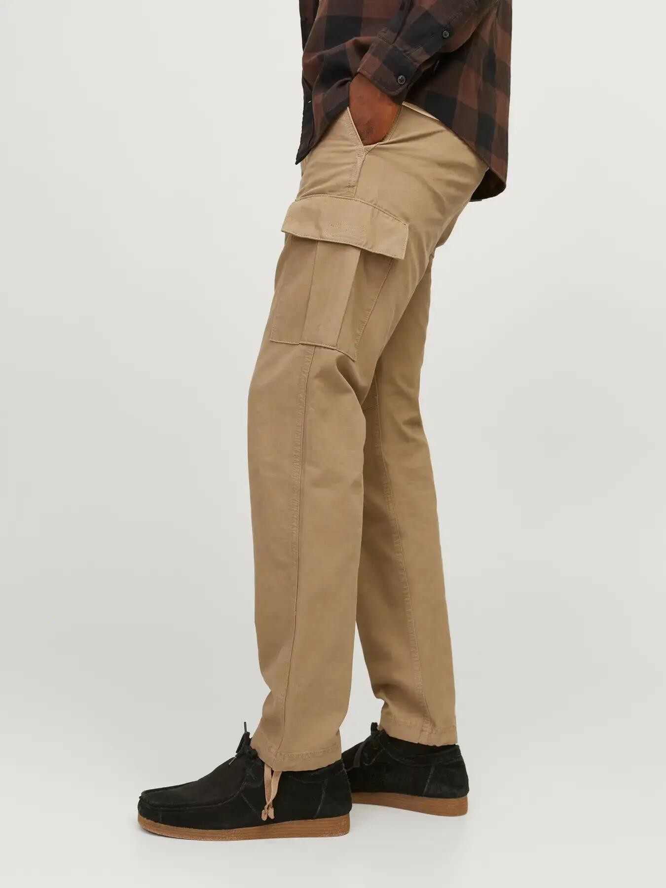 Hombre Pantalón cargo Relaxed Fit Kane Barkley L34 Camel 7/8