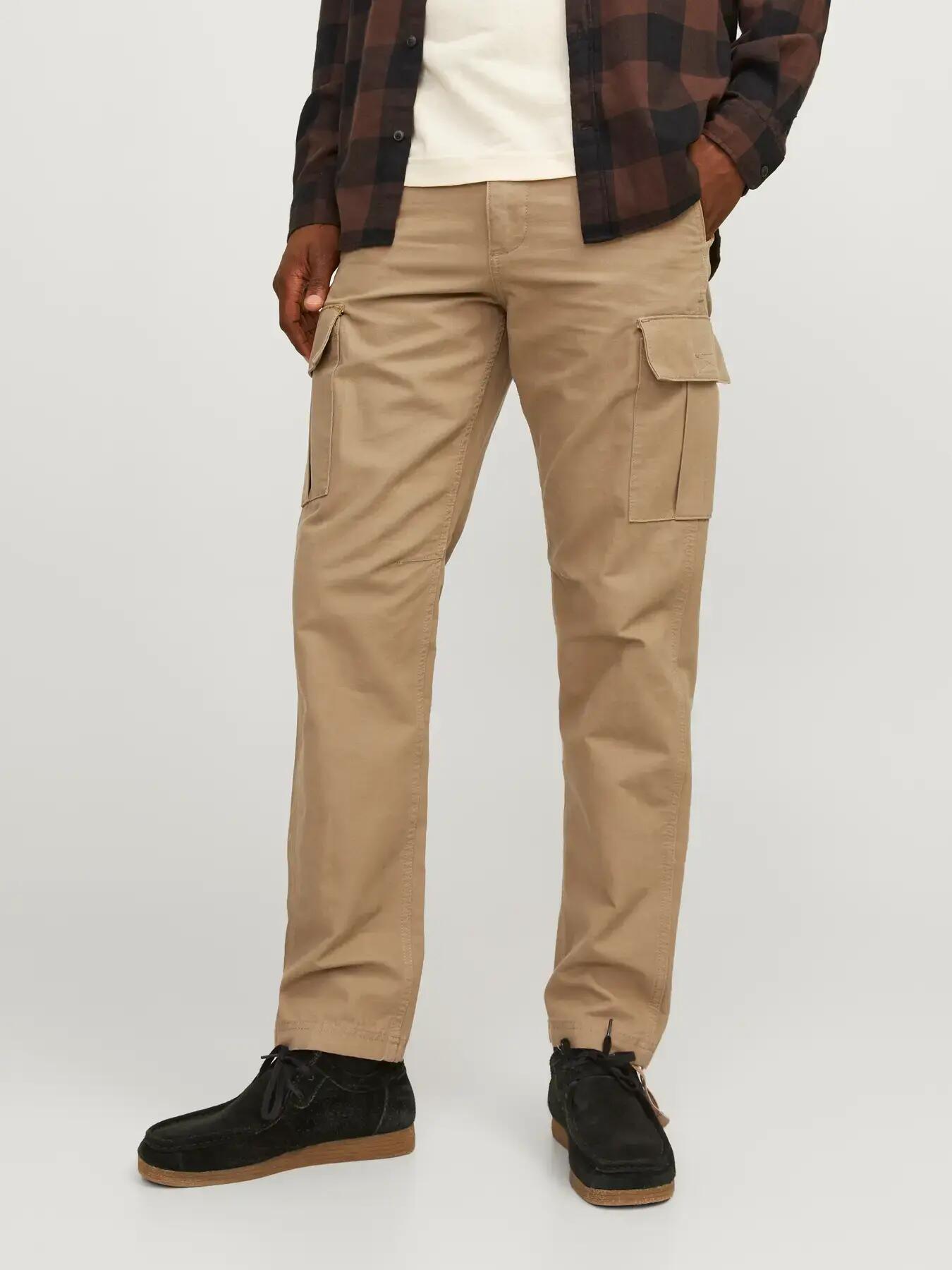 Hombre Pantalón cargo Relaxed Fit Kane Barkley L34 Camel 3/8