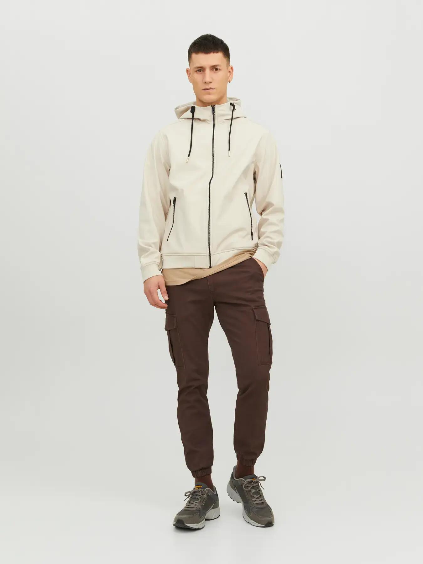 Herren Jacke Basic Hellgrau 5/7