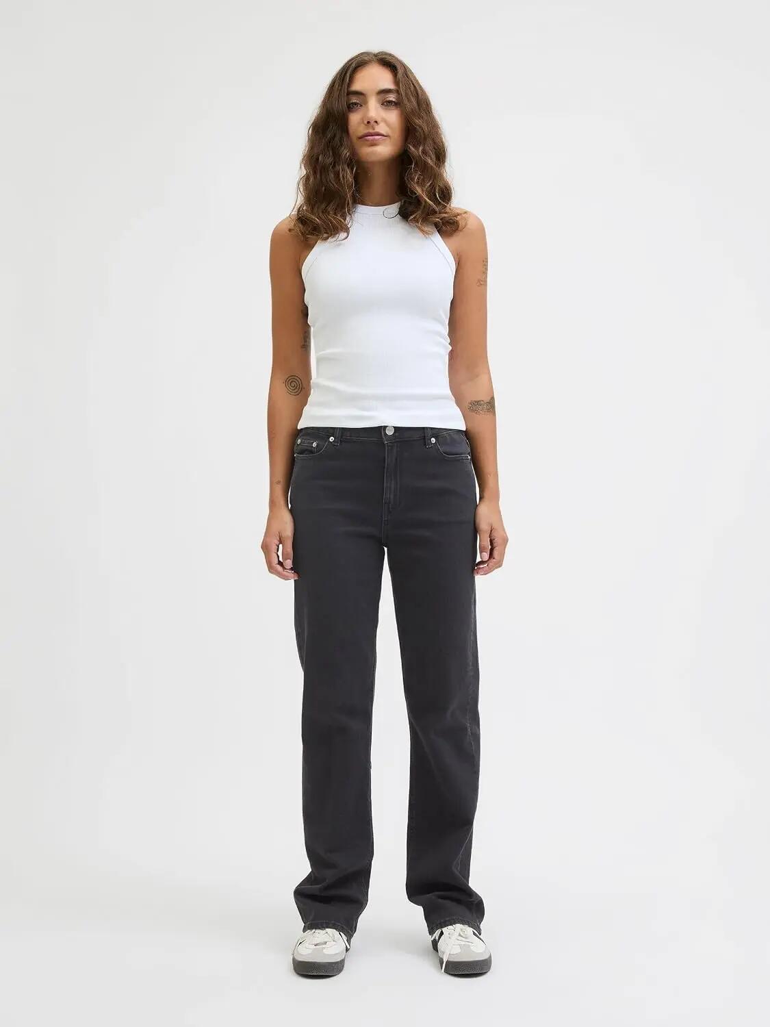 Mujer Vaqueros Nice L32 Negro 3/9