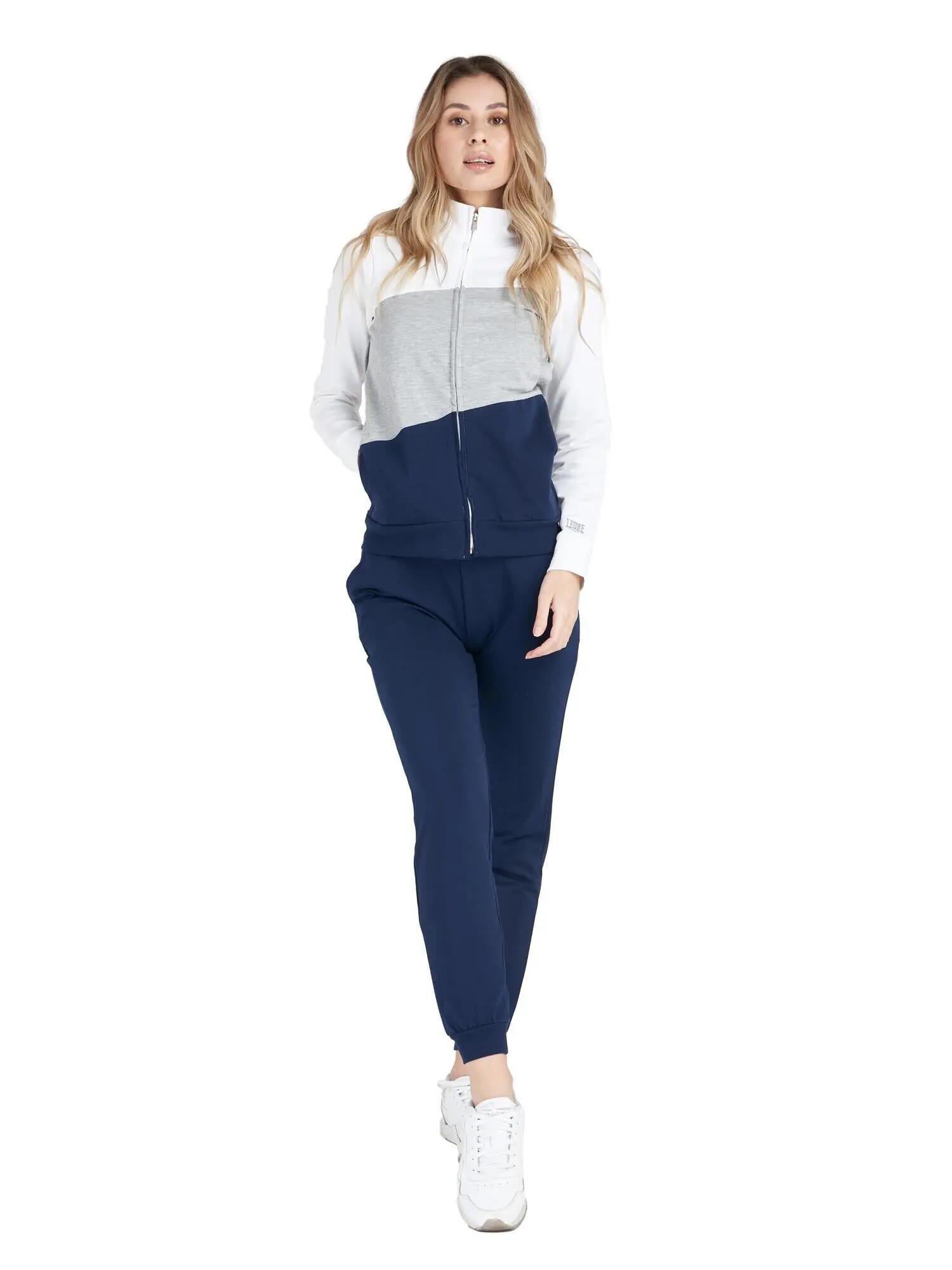 Conjunto de treino feminino Leone 1947 Apparel Live in Colors, fecho, gola alta 5/5