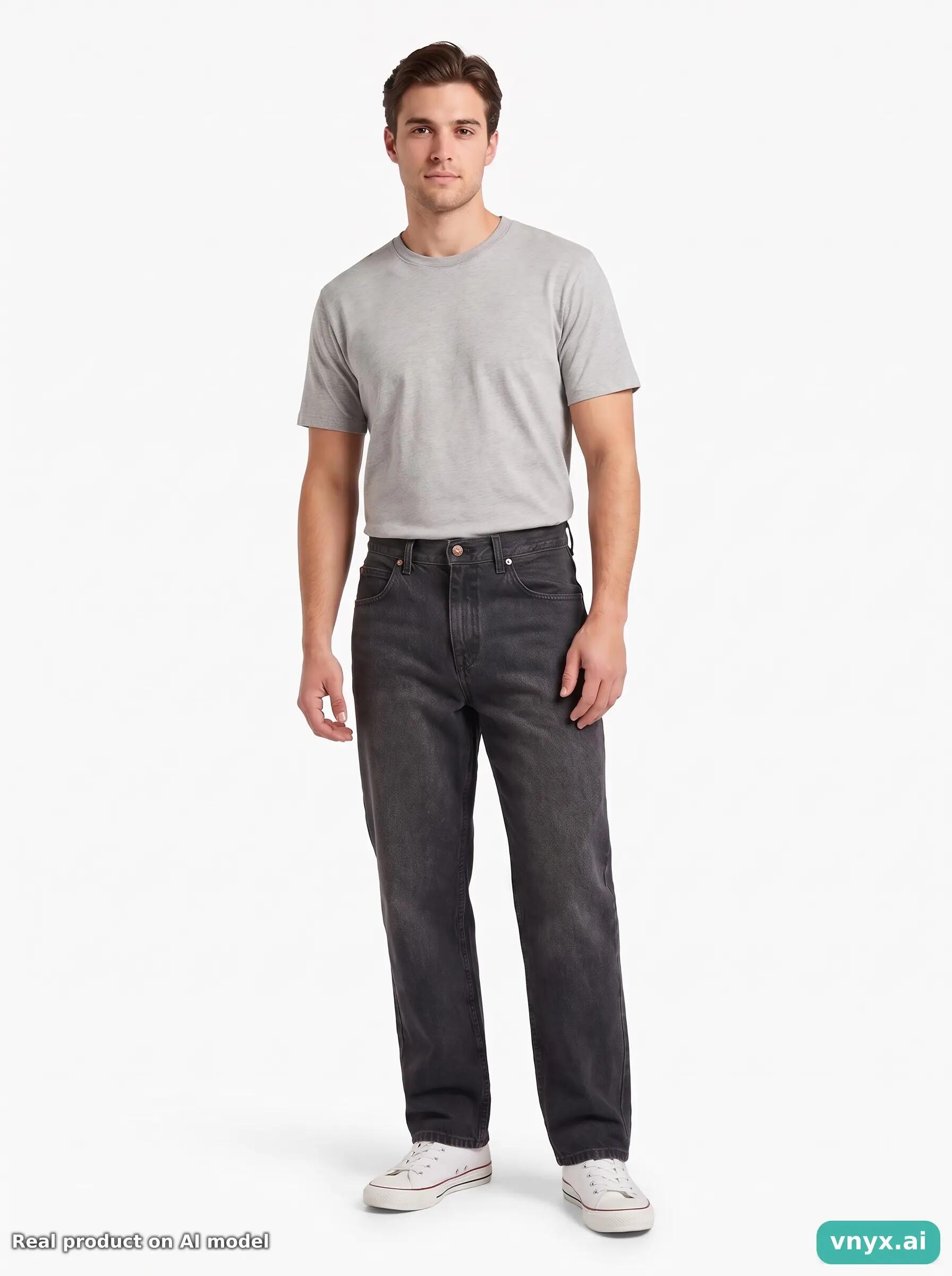 Second Life - Vintage Lee Charcoal Jeans men 28 6/6
