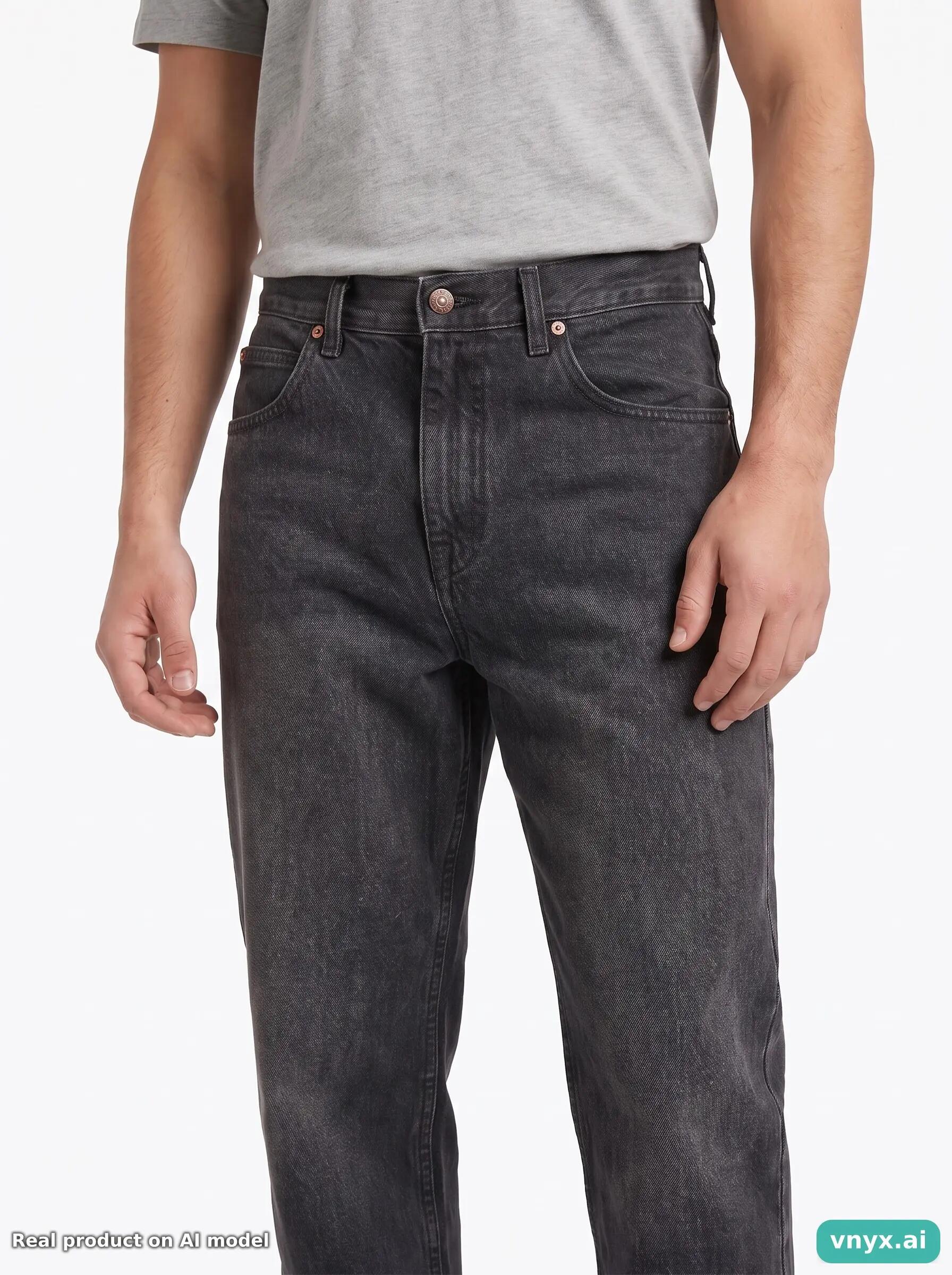 Second Life - Vintage Lee Charcoal Jeans men 28 5/6