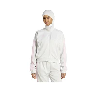 Veste de survêtement adidas house of tiro 3-stripes grijs/wit