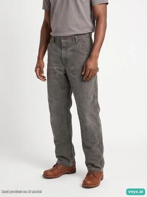 Second life - vintage carhartt faded grey trousers men 36 l38