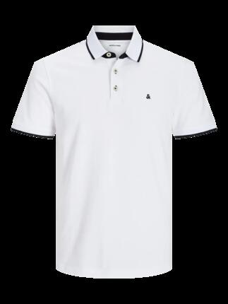 Herren Poloshirt Slim Fit Paulos Weiß