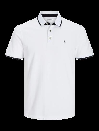 Herren Poloshirt Slim Fit Paulos Weiß