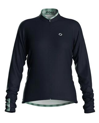 Fietsshirt met lange mouwen dames - emilia vichy