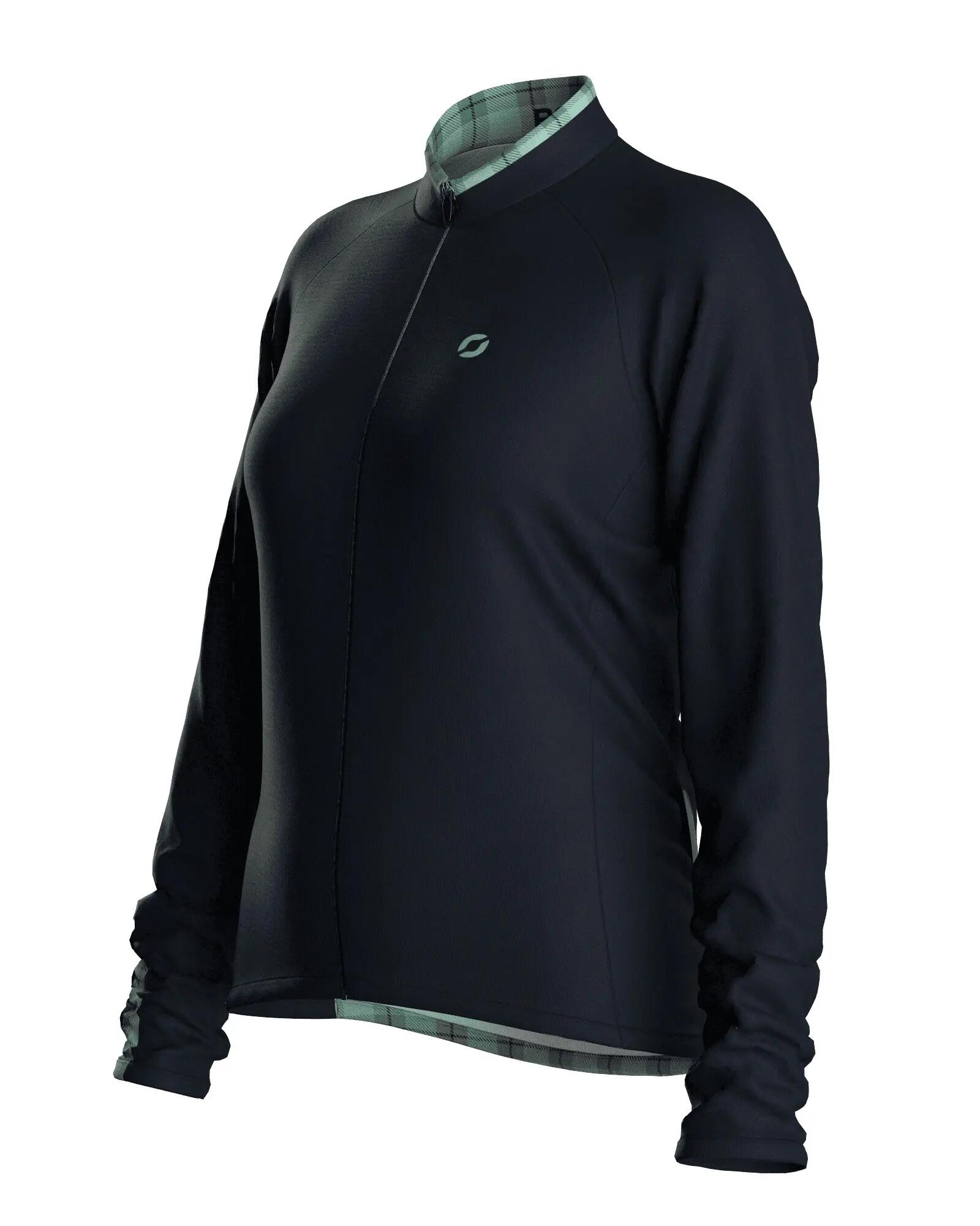 Maglia da ciclismo donna a maniche lunghe - EMILIA VICHY 4/4