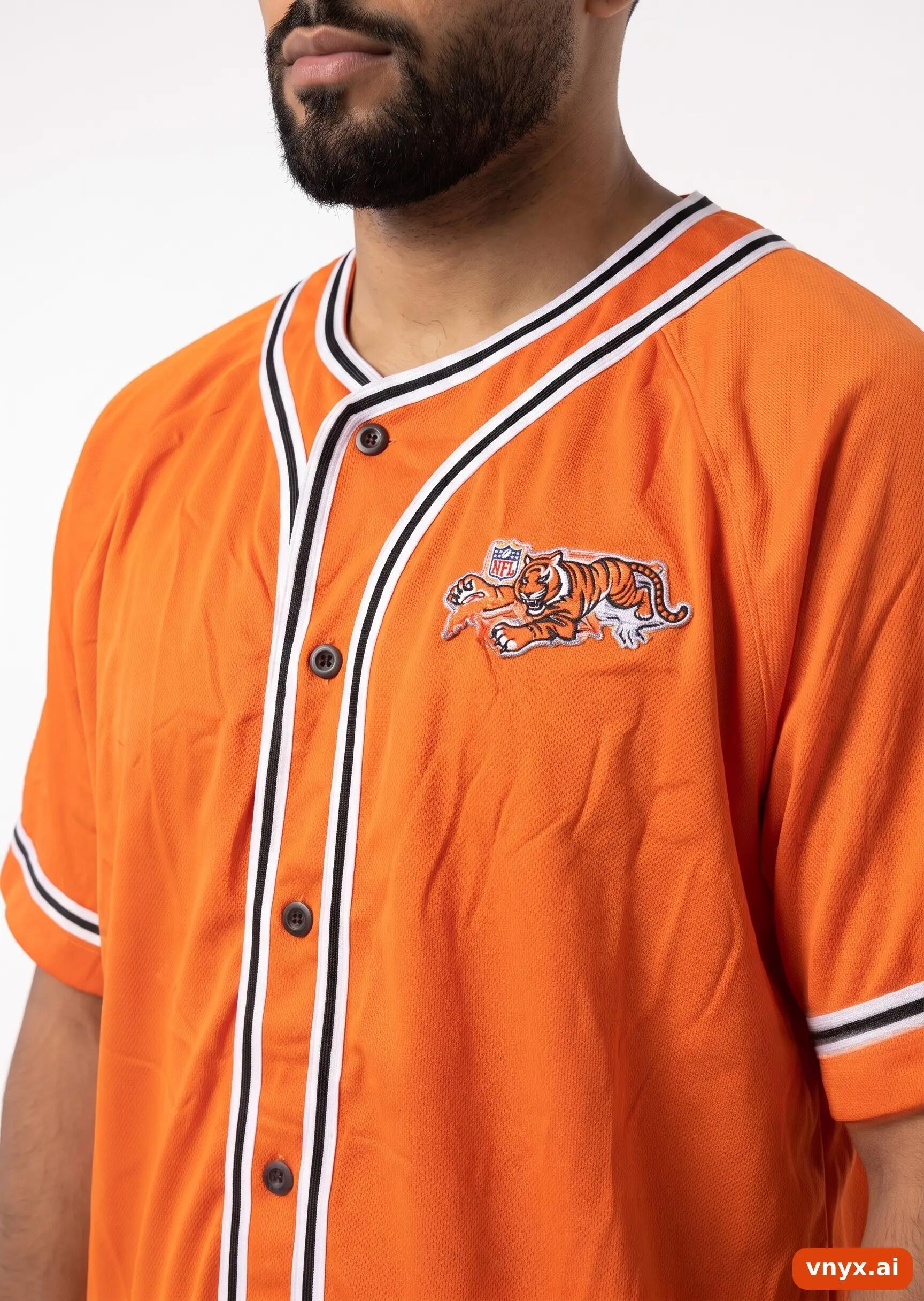 Second Life - Vintage NFL Bright Orange Jersey Men L 5/5