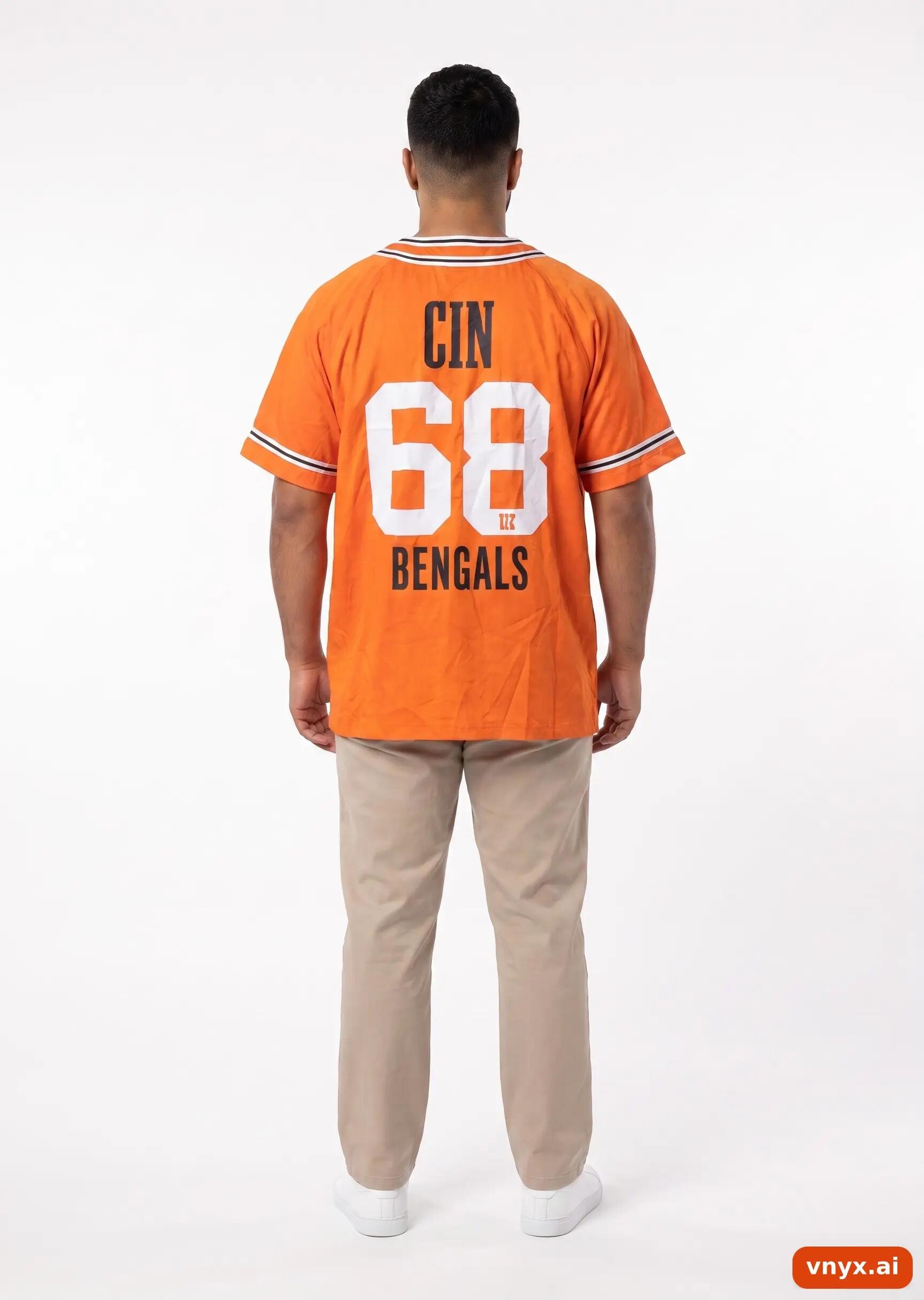 Second Life - Vintage NFL Bright Orange Jersey Men L 4/5