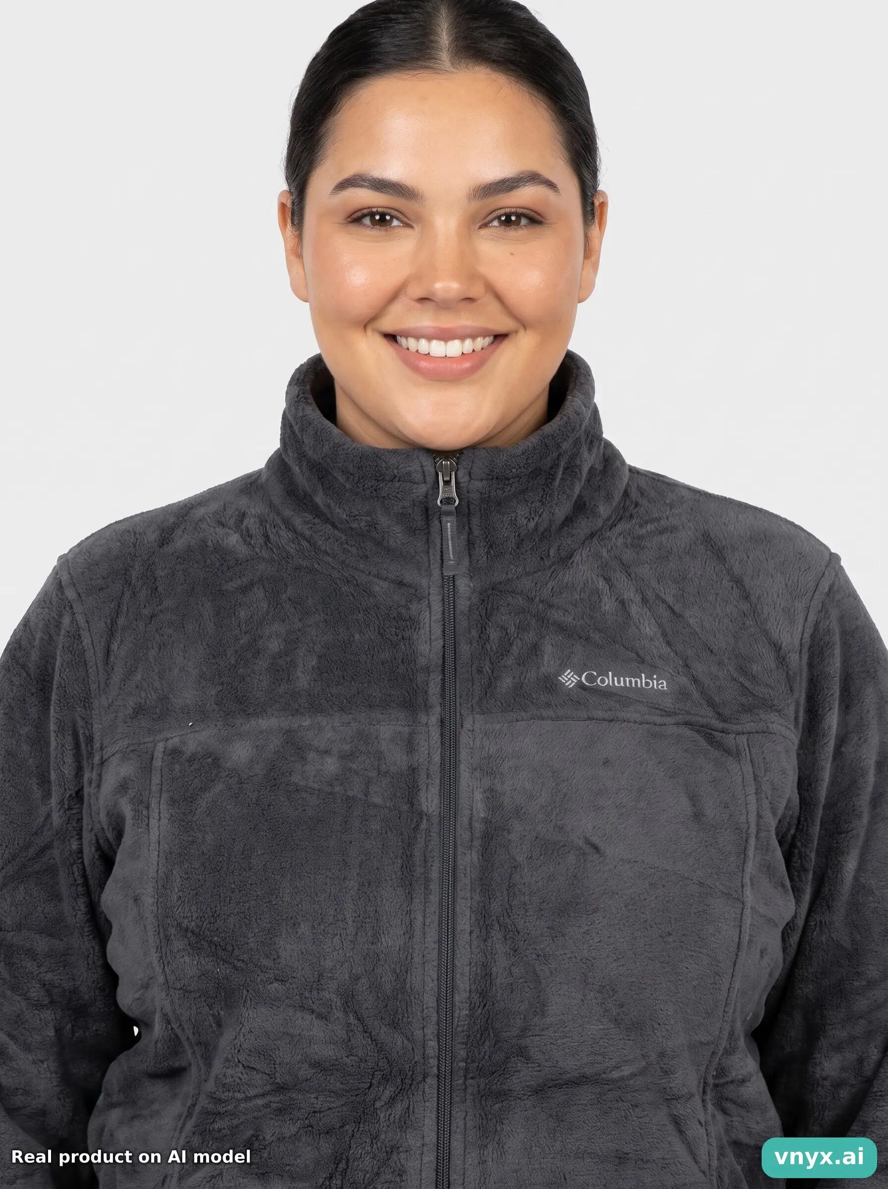 Second Life - Vintage Columbia Sportswear Charcoal Fleece Jacket Women XL 6/6
